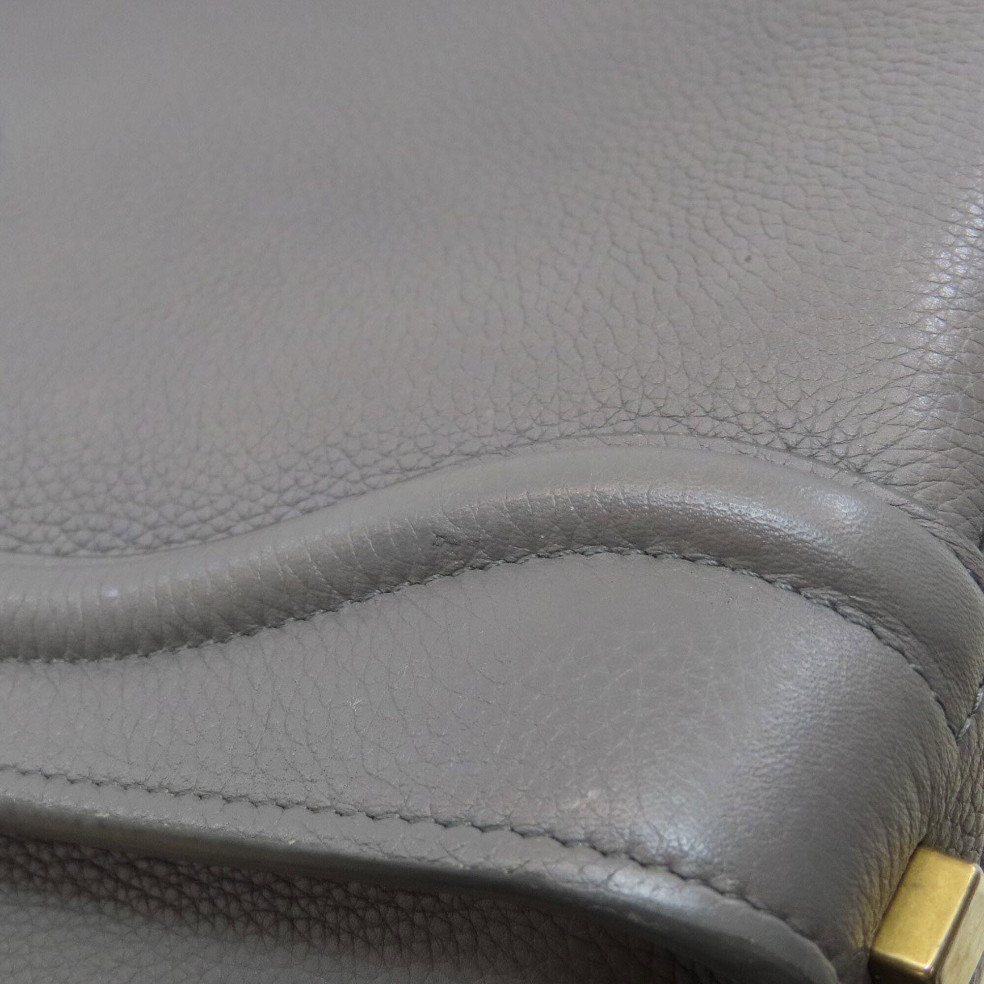 Celine Gray Leather Handbag (Pre-Owned)