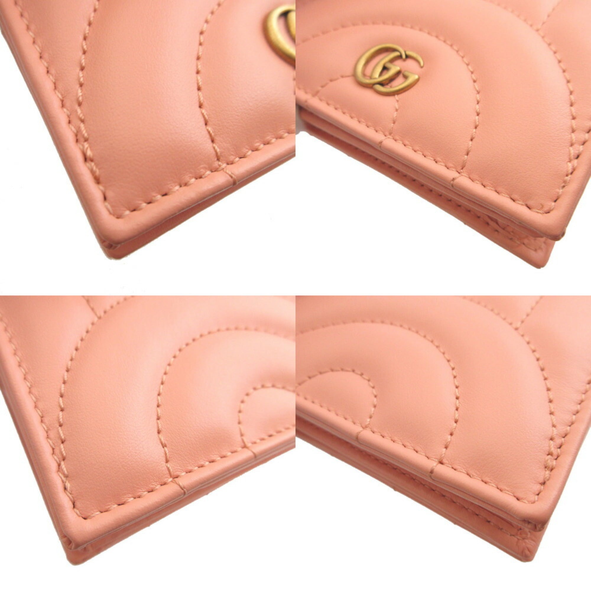 Gucci Pink Leather Wallet (Bi-Fold) (Pre-Owned)