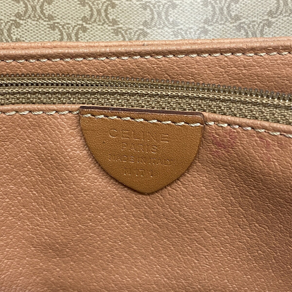 Celine Beige Brown Pvc Shoulder Bag (Pre-Owned)