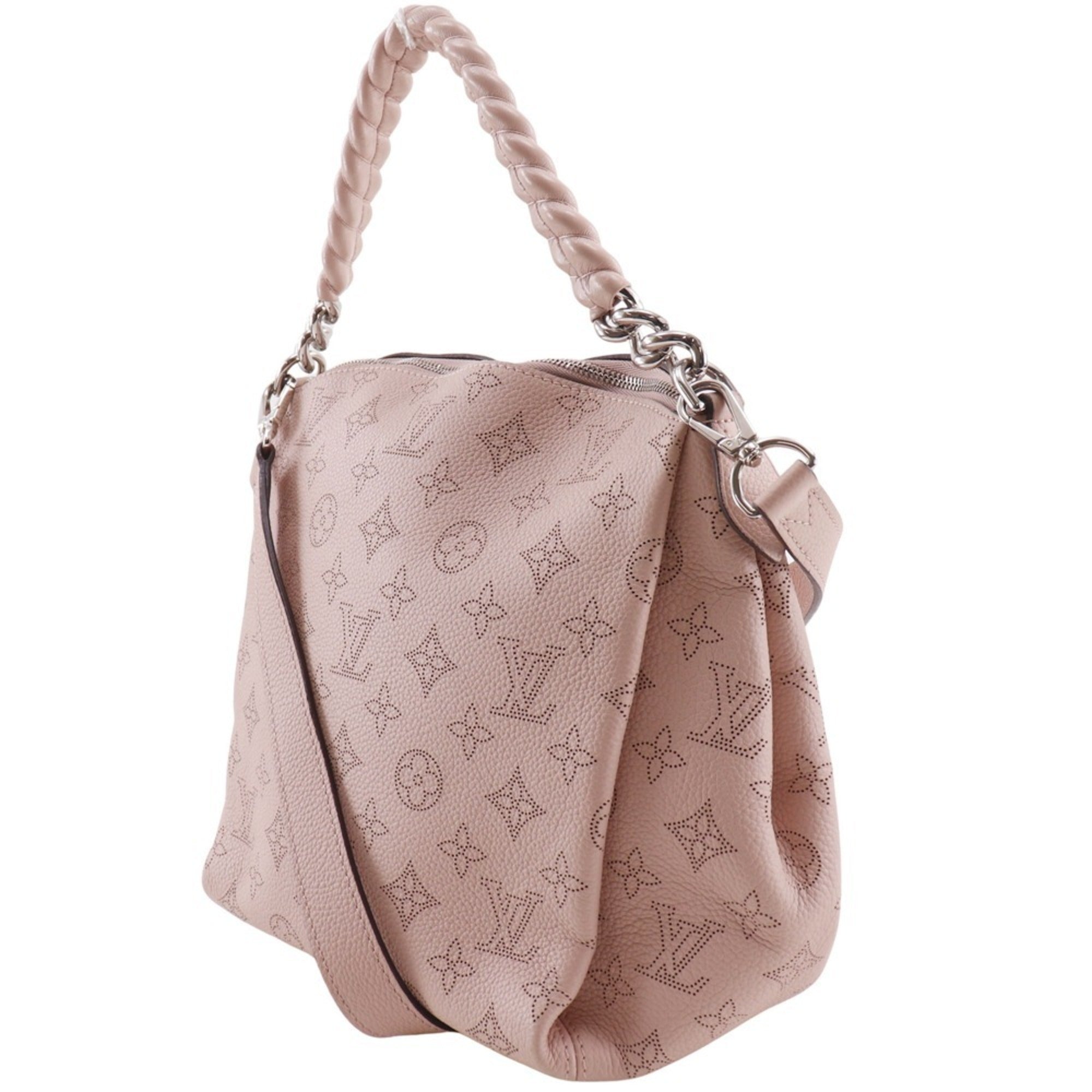 Louis Vuitton Magnolia Pink Mahina Leather Monogram Shoulder Bag (Pre-Owned)