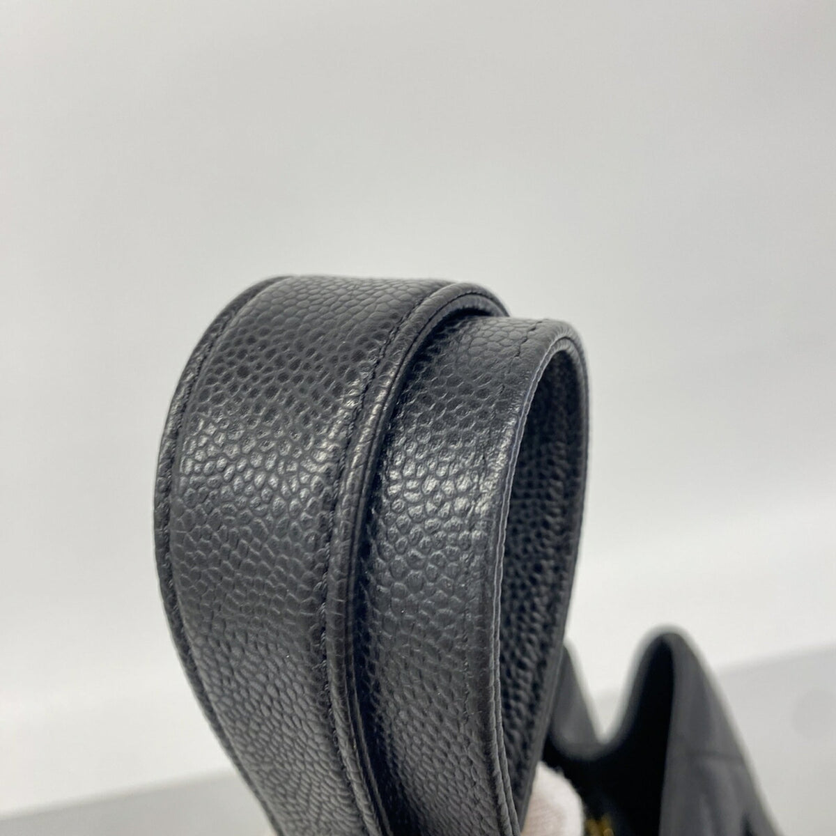 Chanel Black Grained Calfskin Tote Bag (Pre-Owned)