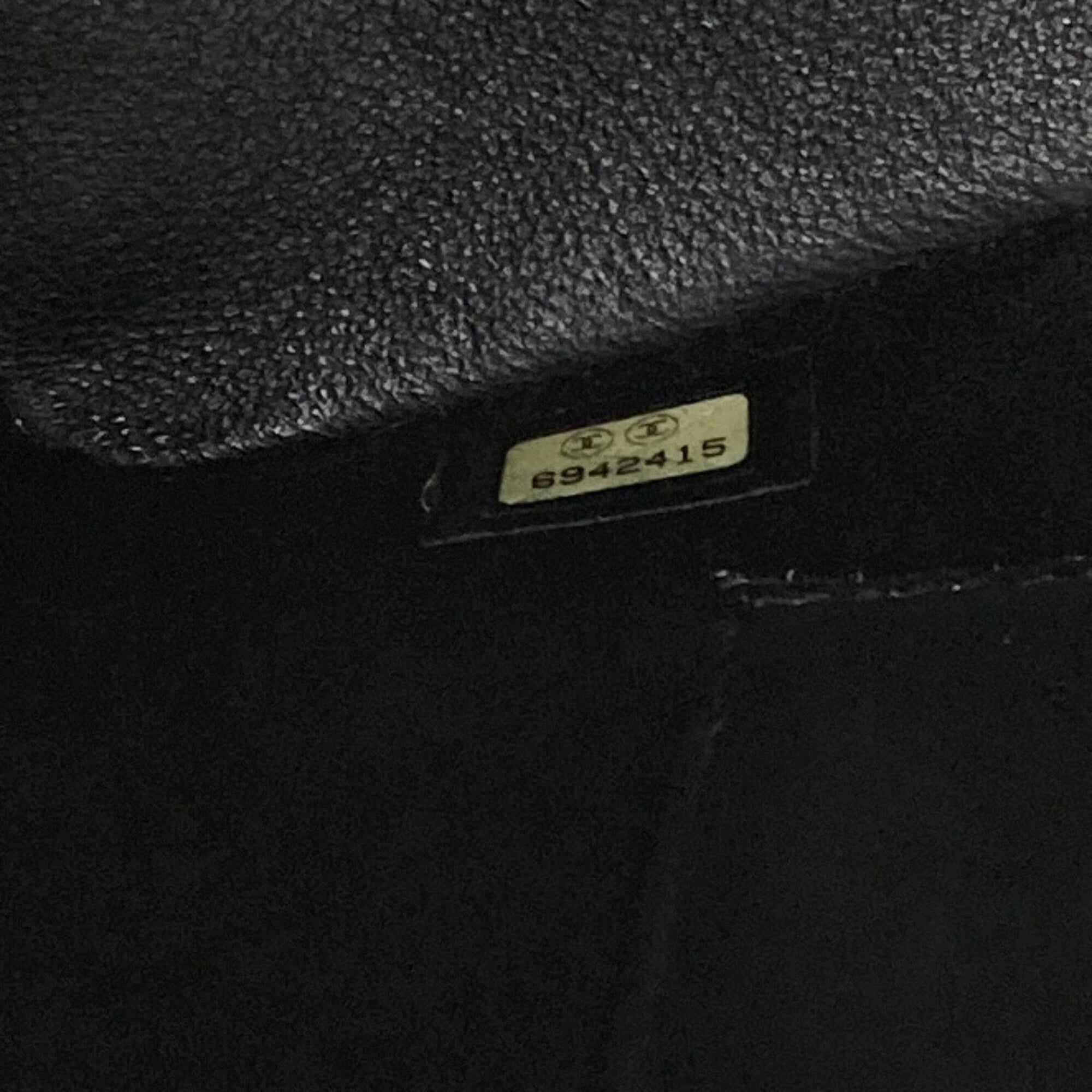 Chanel Black Leather Tote Bag (Pre-Owned)