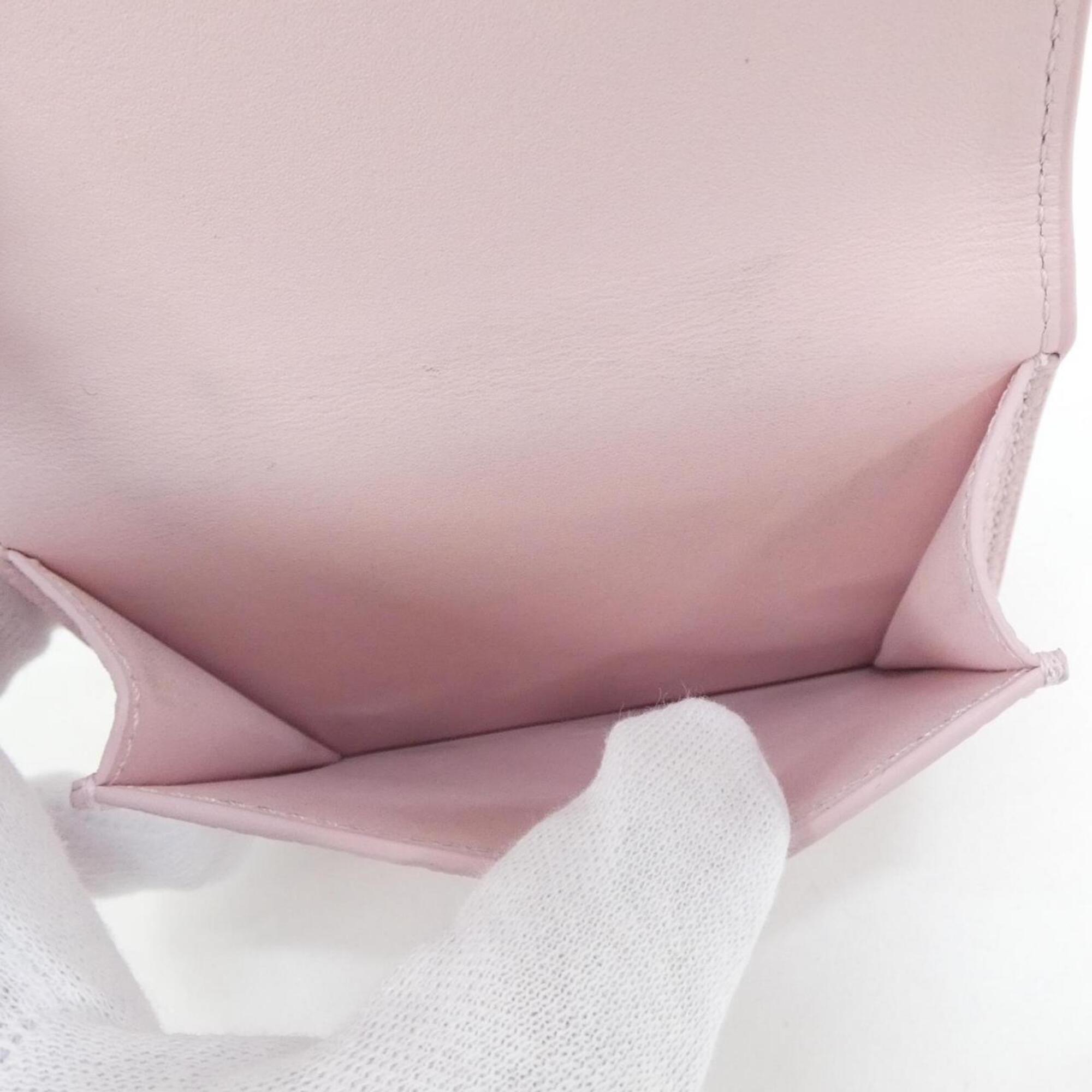 Loewe Pink Leather Wallet (Tri-Fold) (Pre-Owned)