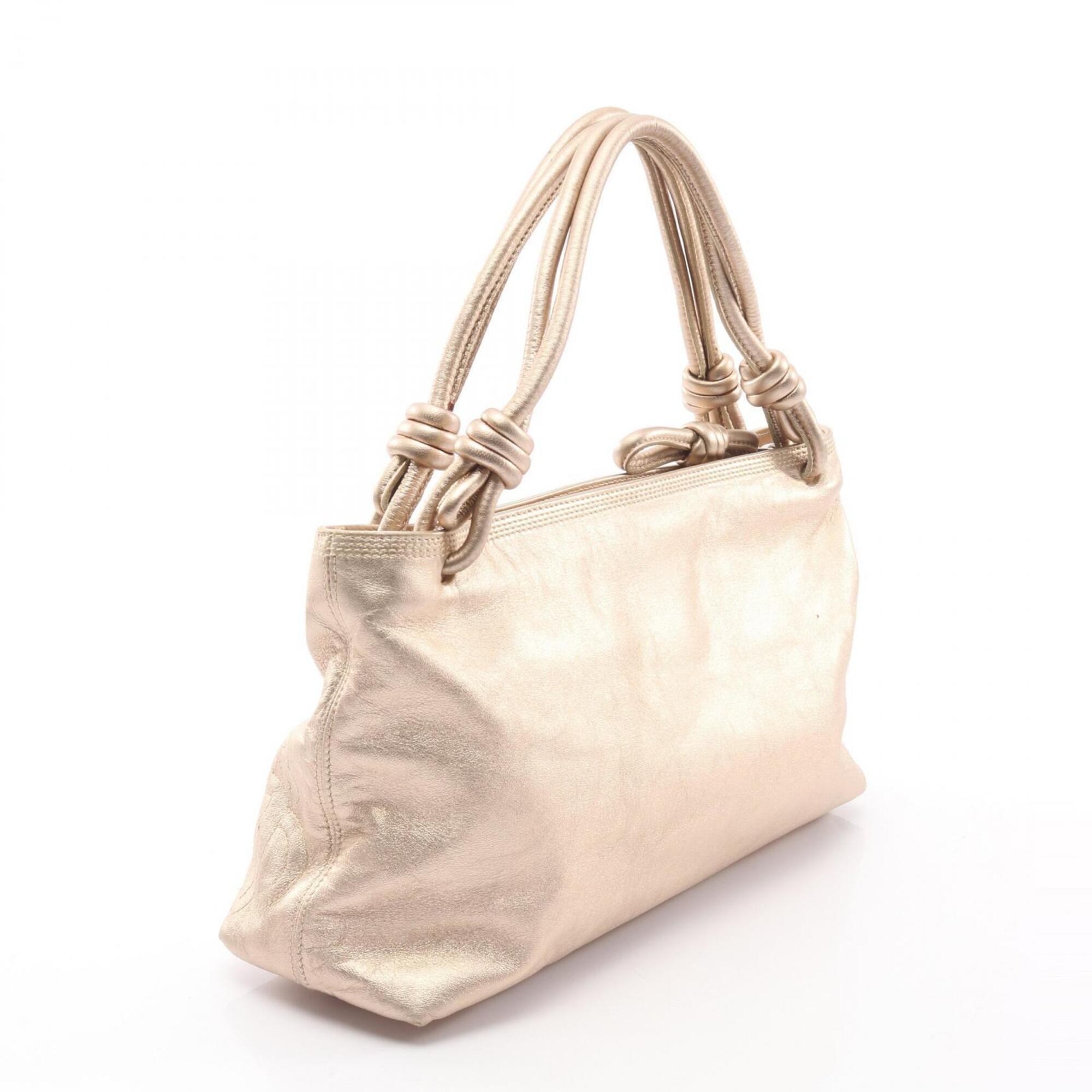 Loewe Gold Leather Handbag (Pre-Owned)