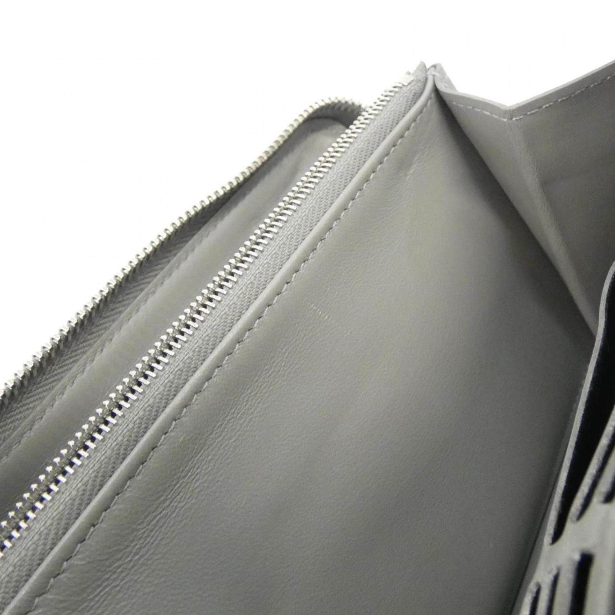 Louis Vuitton Mahina Grizzly Mahina Leather Long Wallet (Bi-Fold) (Pre-Owned)