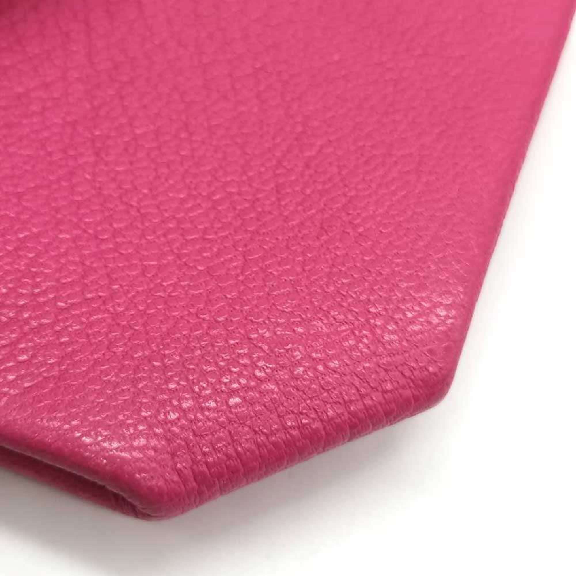 Hermes Pink Chevre Leather Coin Purse/Coin Case (Pre-Owned)