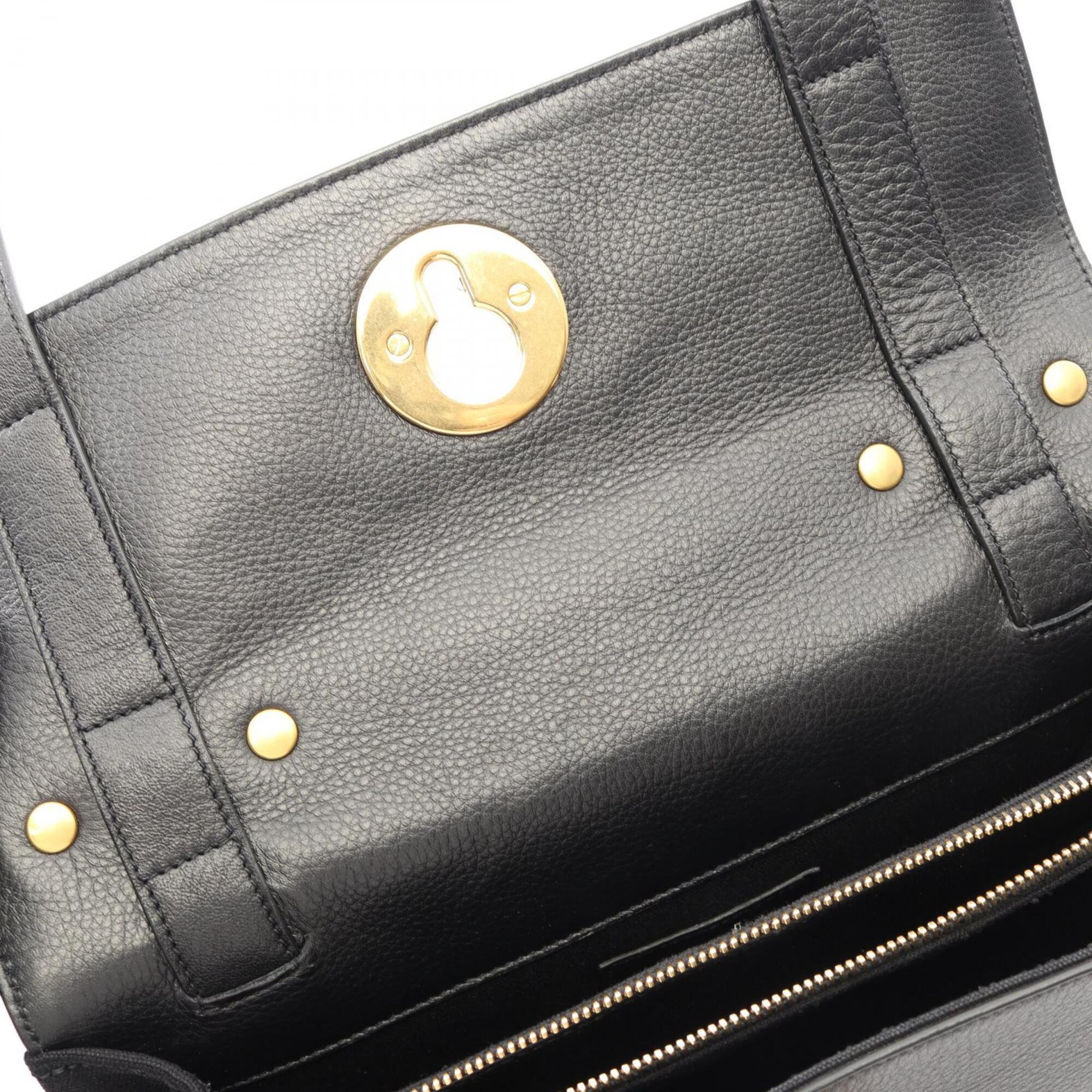 Yves Saint Laurent Black Leather Handbag (Pre-Owned)