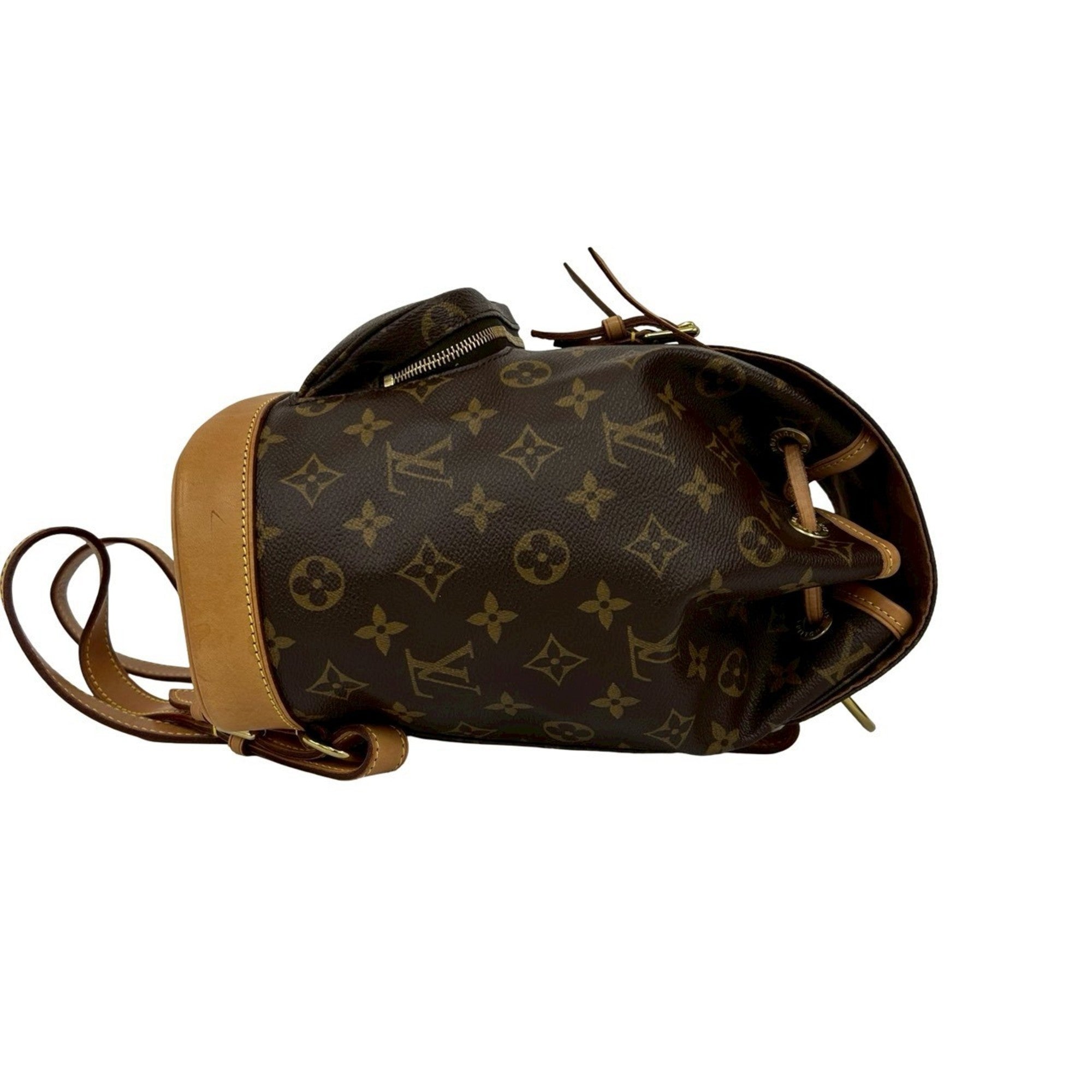 Louis Vuitton Brown Leather Pvc Backpack (Pre-Owned)