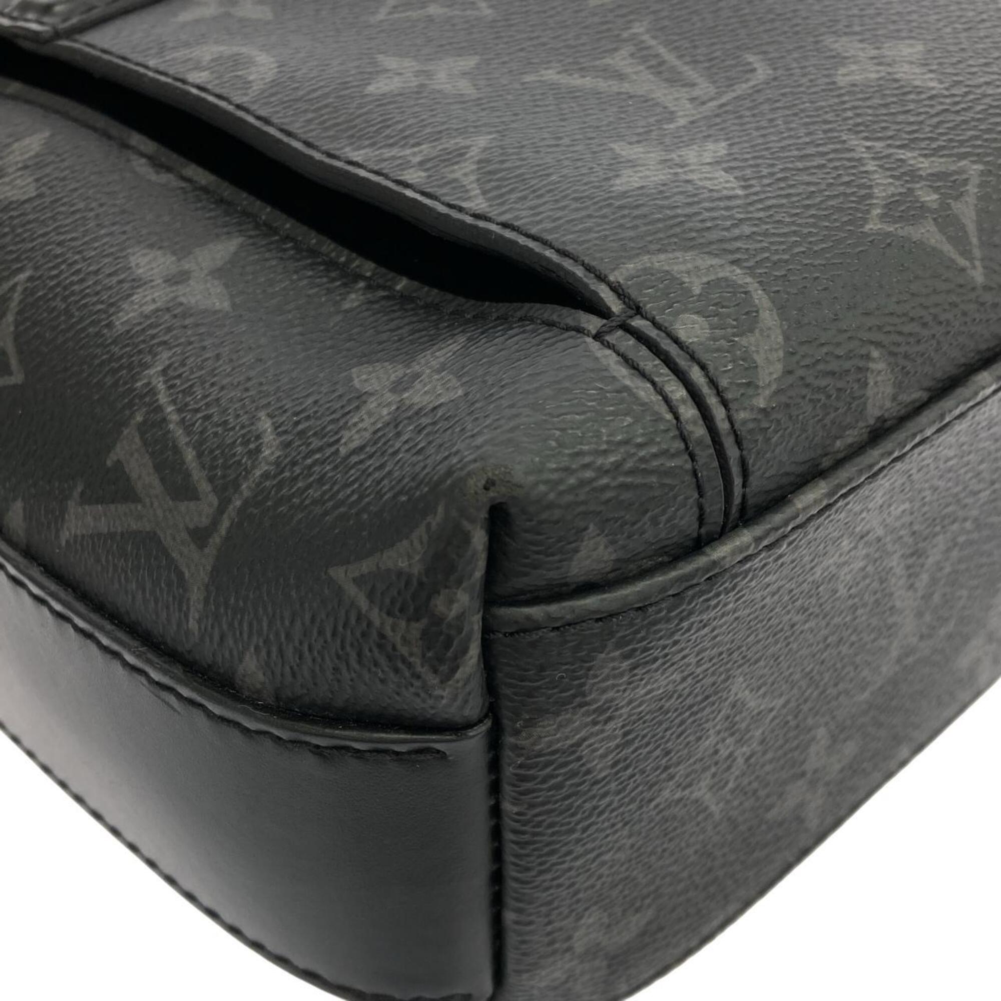 Louis Vuitton Black Coated Canvas Shoulder Bag (Pre-Owned)