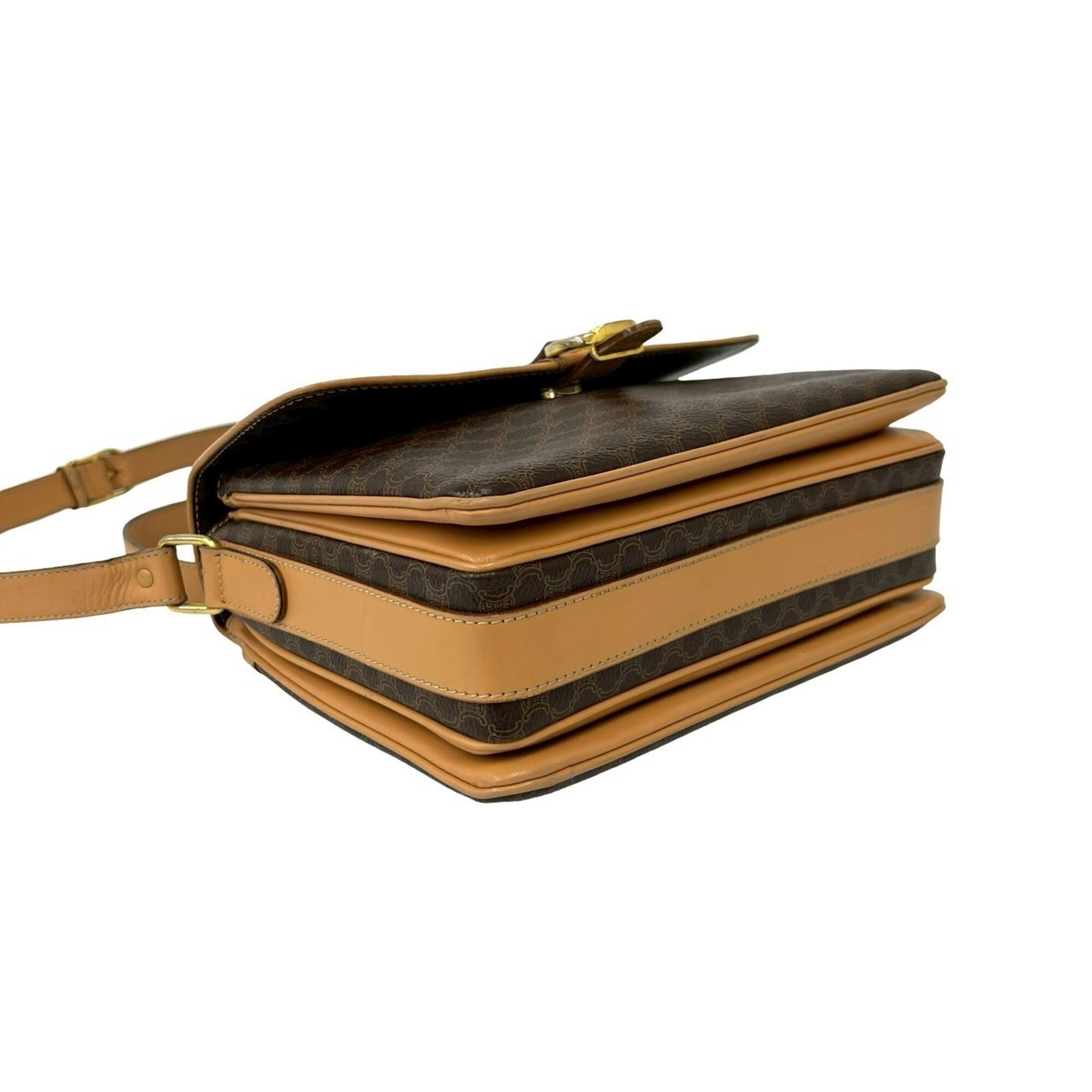 Celine Brown Leather Pvc Shoulder Bag (Pre-Owned)