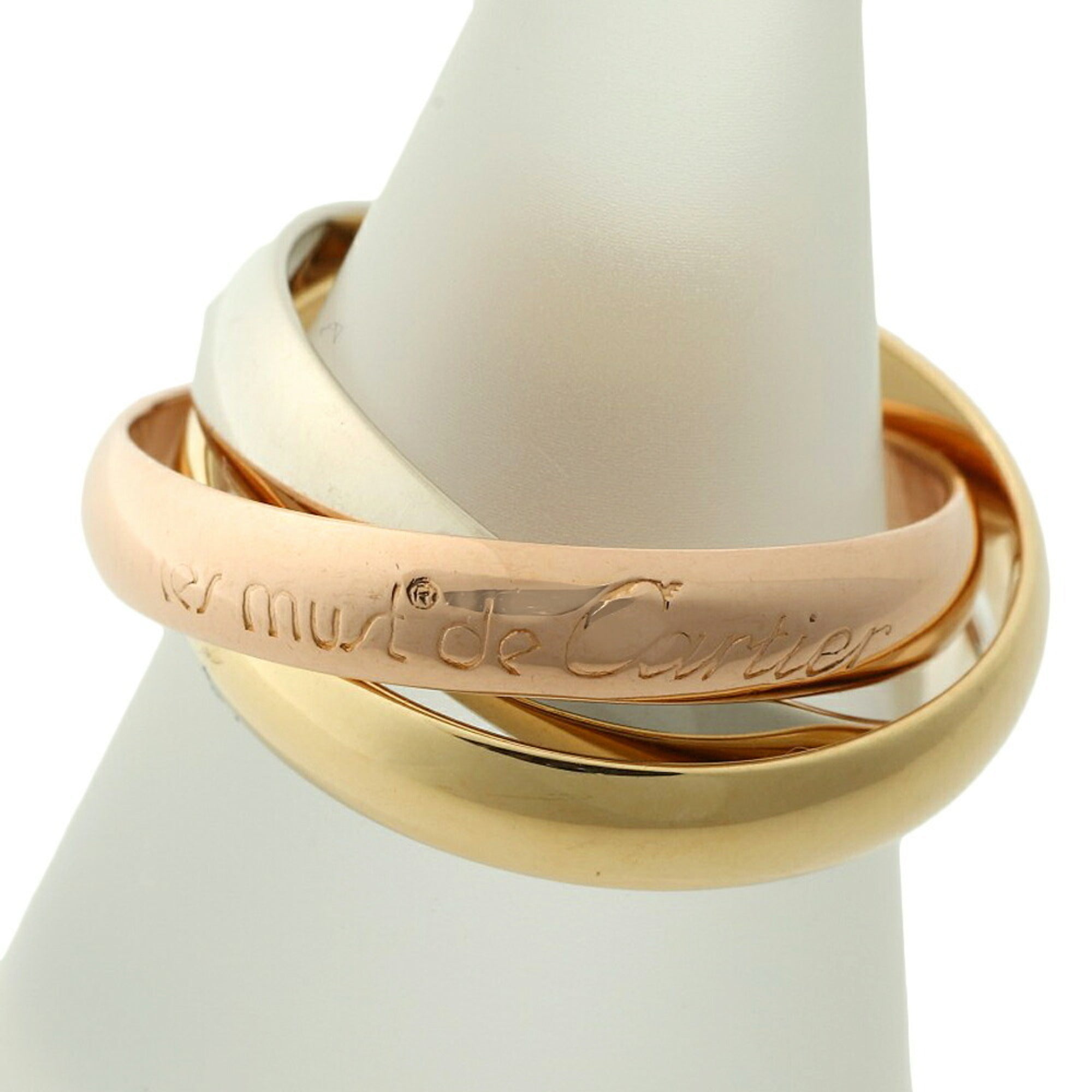 Cartier Pink Gold White Gold Yellow Gold Yellow Gold (18K) Pink Gold (18K) White Gold (18K) Band Ring (Pre-Owned)