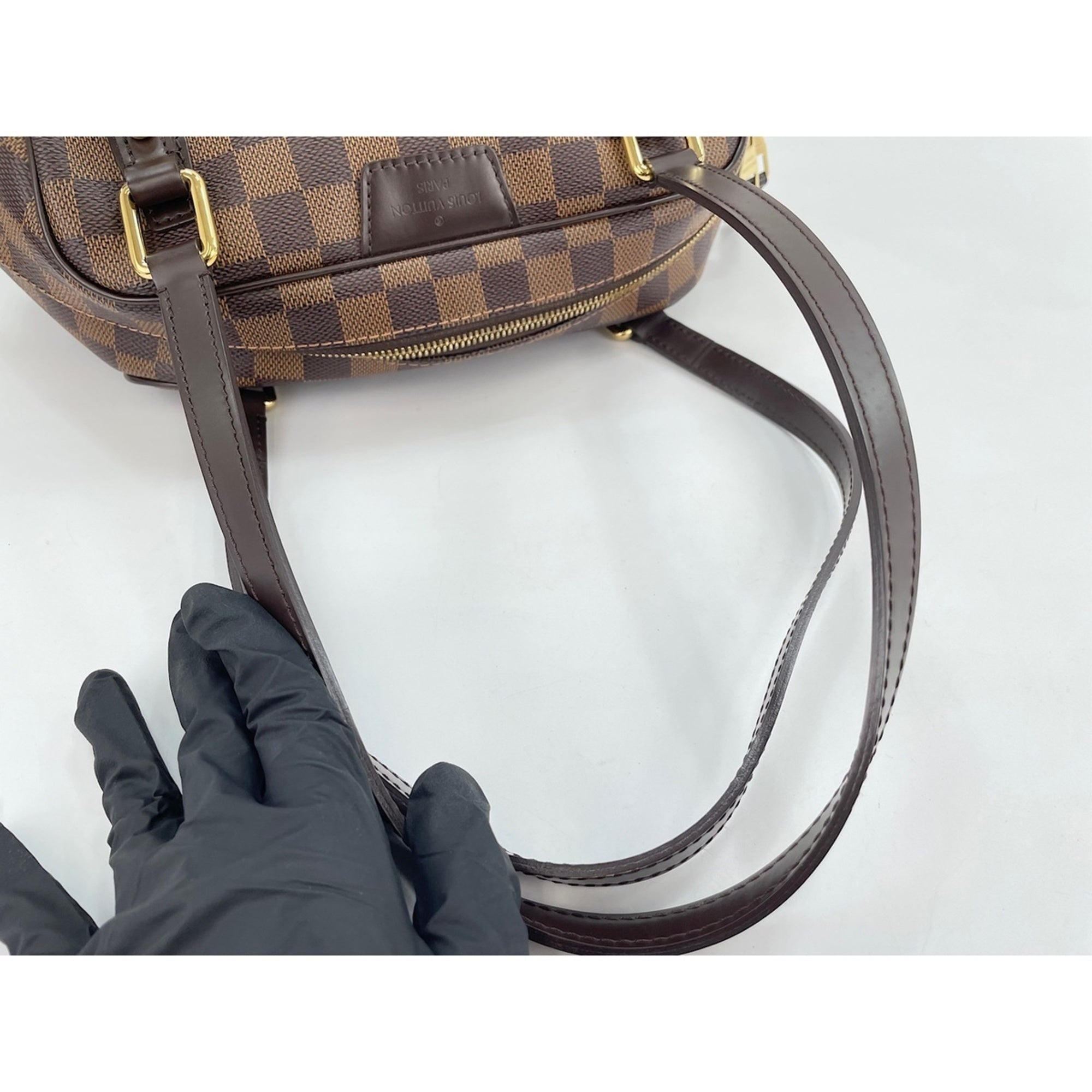 Louis Vuitton Brown Damier Canvas Handbag (Pre-Owned)