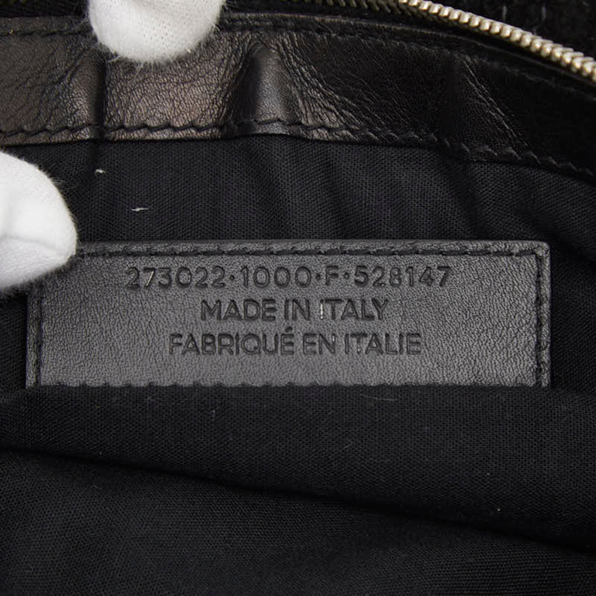 Balenciaga Black Suede Leather Clutch Bag (Pre-Owned)