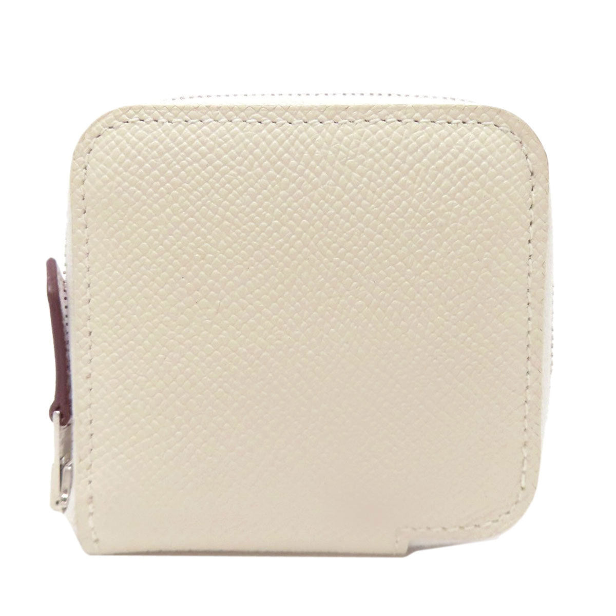 Hermes White Epsom Leather Coin Purse/Coin Case (Pre-Owned)