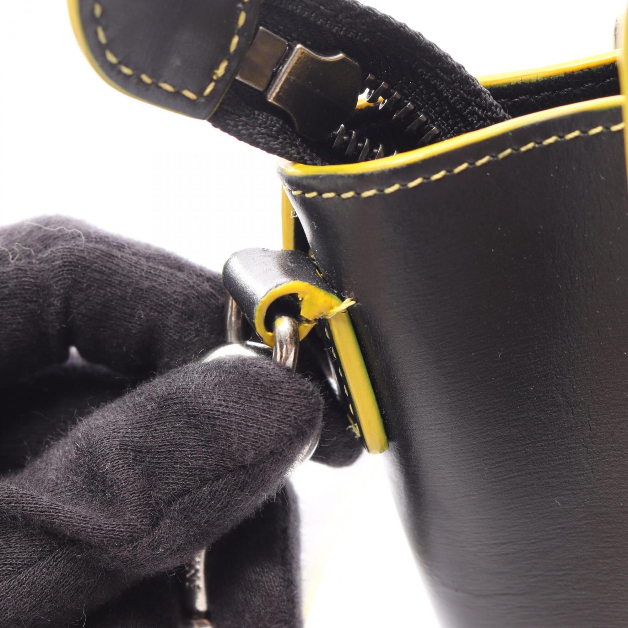 Celine Black Yellow Leather Handbag (Pre-Owned)