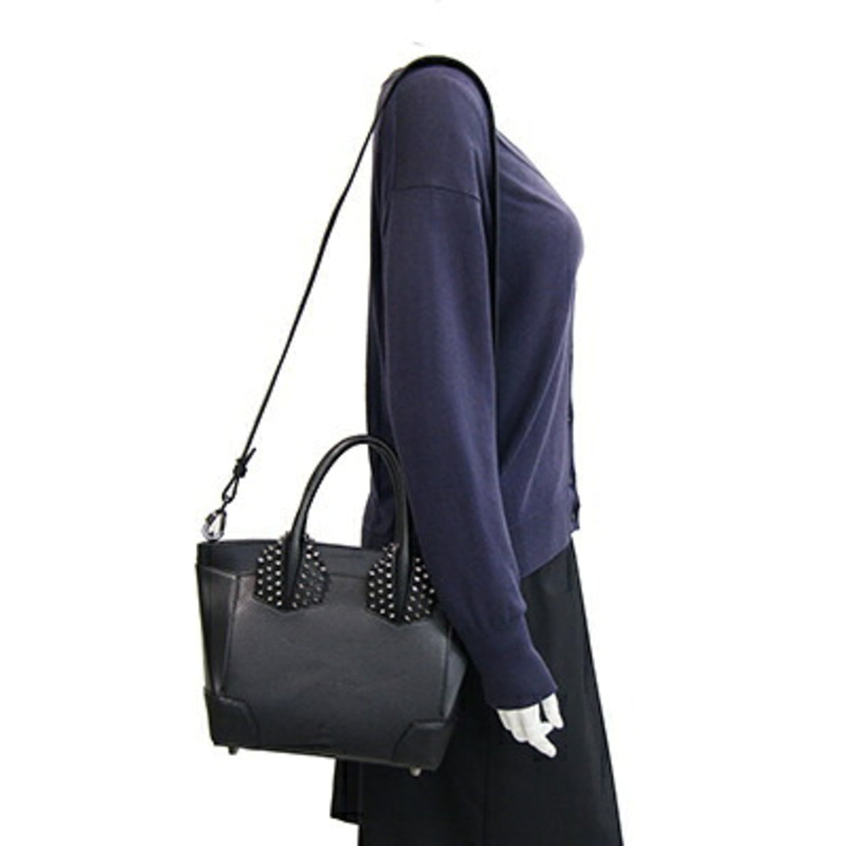 Christian Louboutin Black Leather Handbag (Pre-Owned)