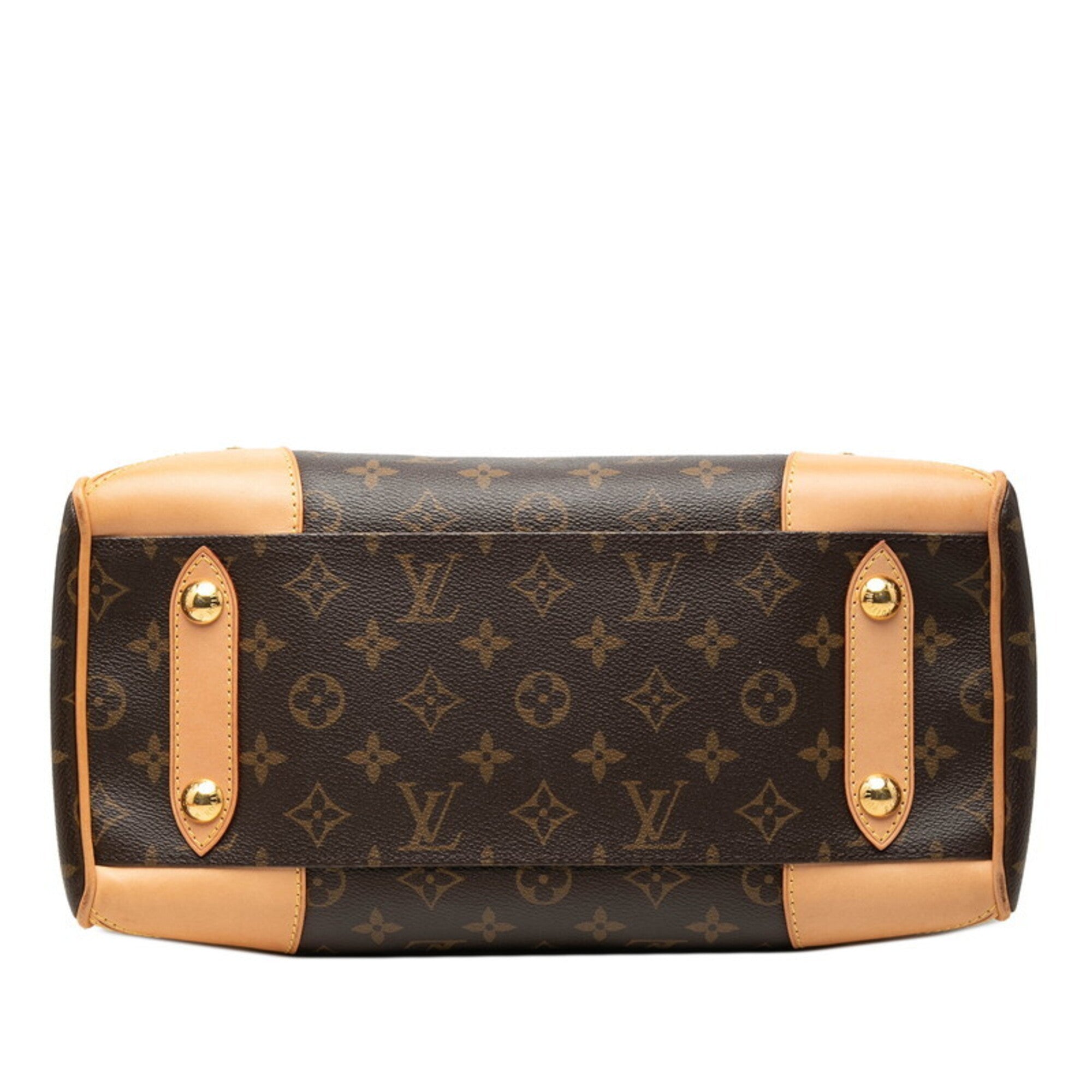 Louis Vuitton Brown Pvc Leather Handbag Shoulder Bag (Pre-Owned)