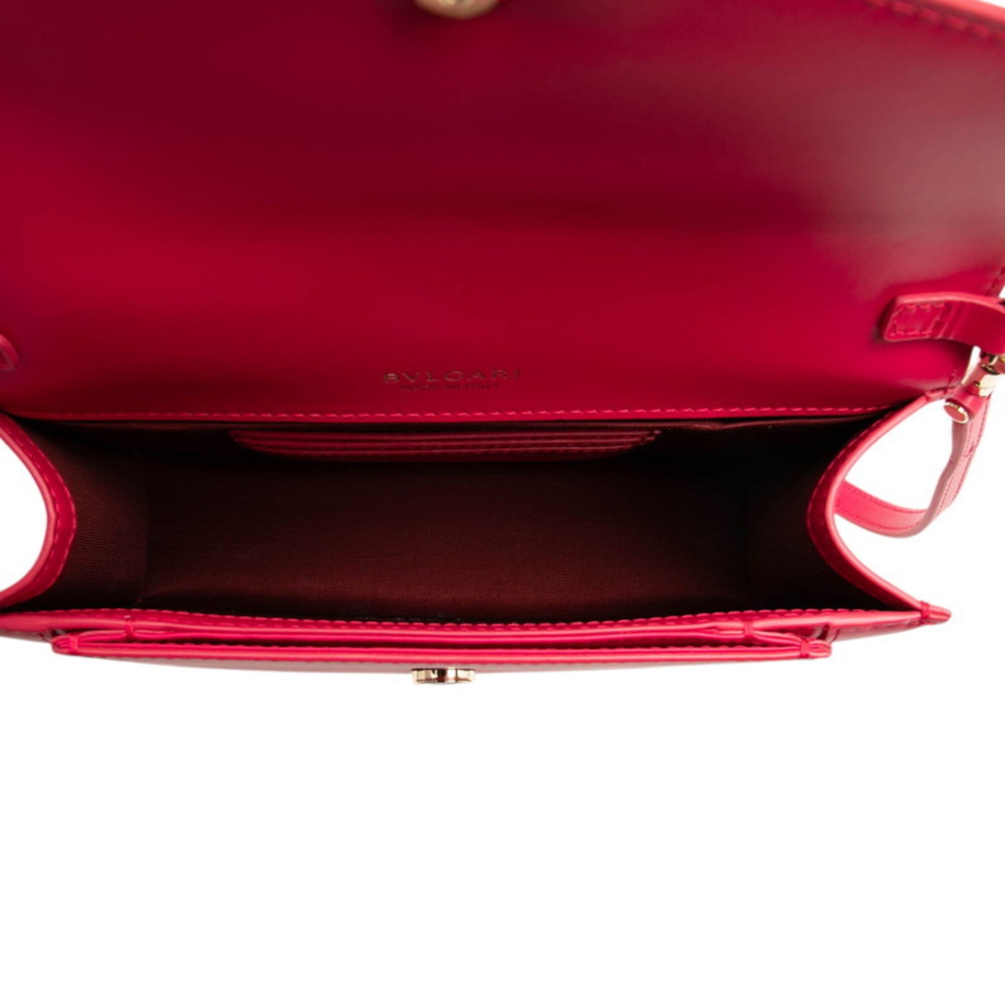 Bvlgari Pink Leather Shoulder Bag (Pre-Owned)