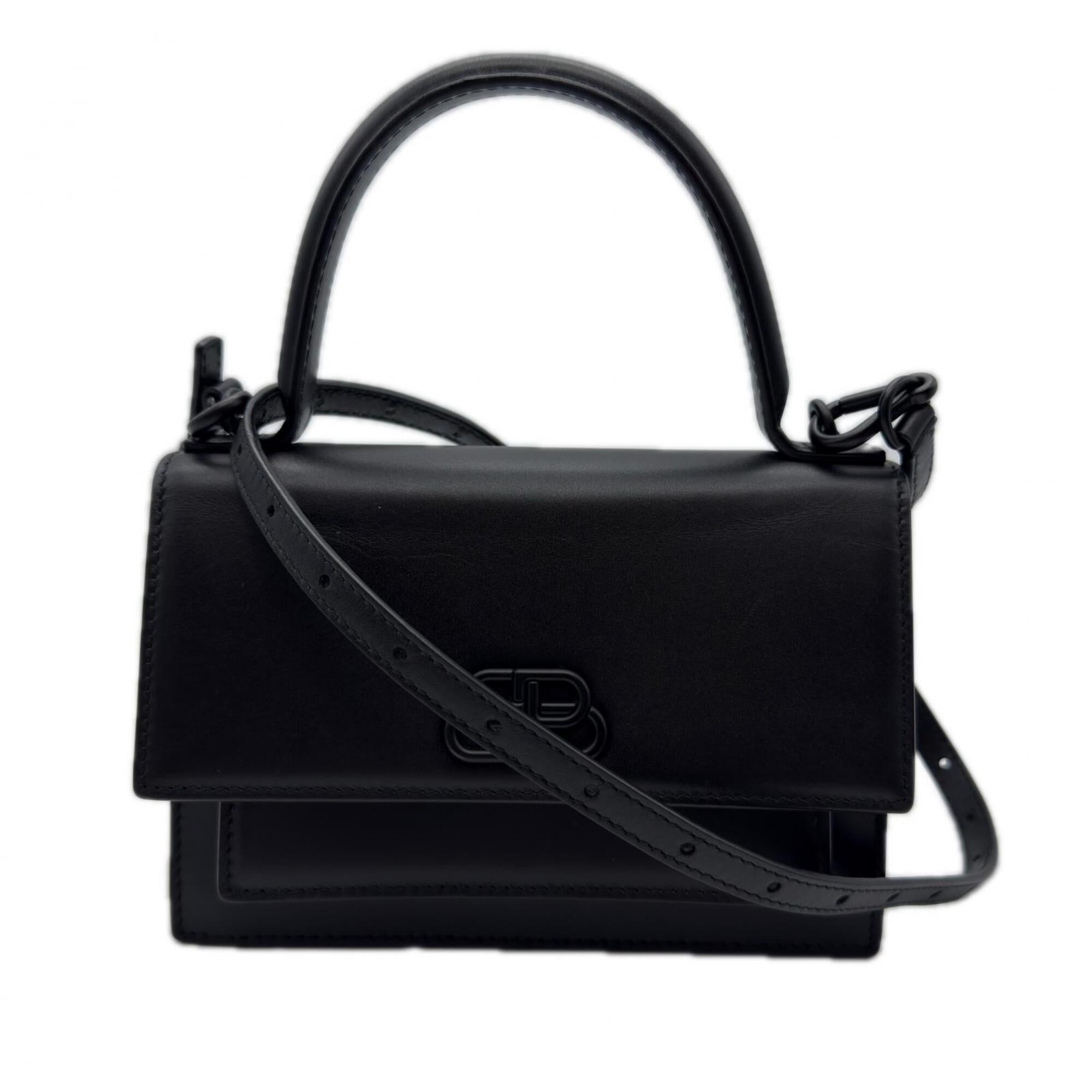 Balenciaga Black Leather Handbag (Pre-Owned)
