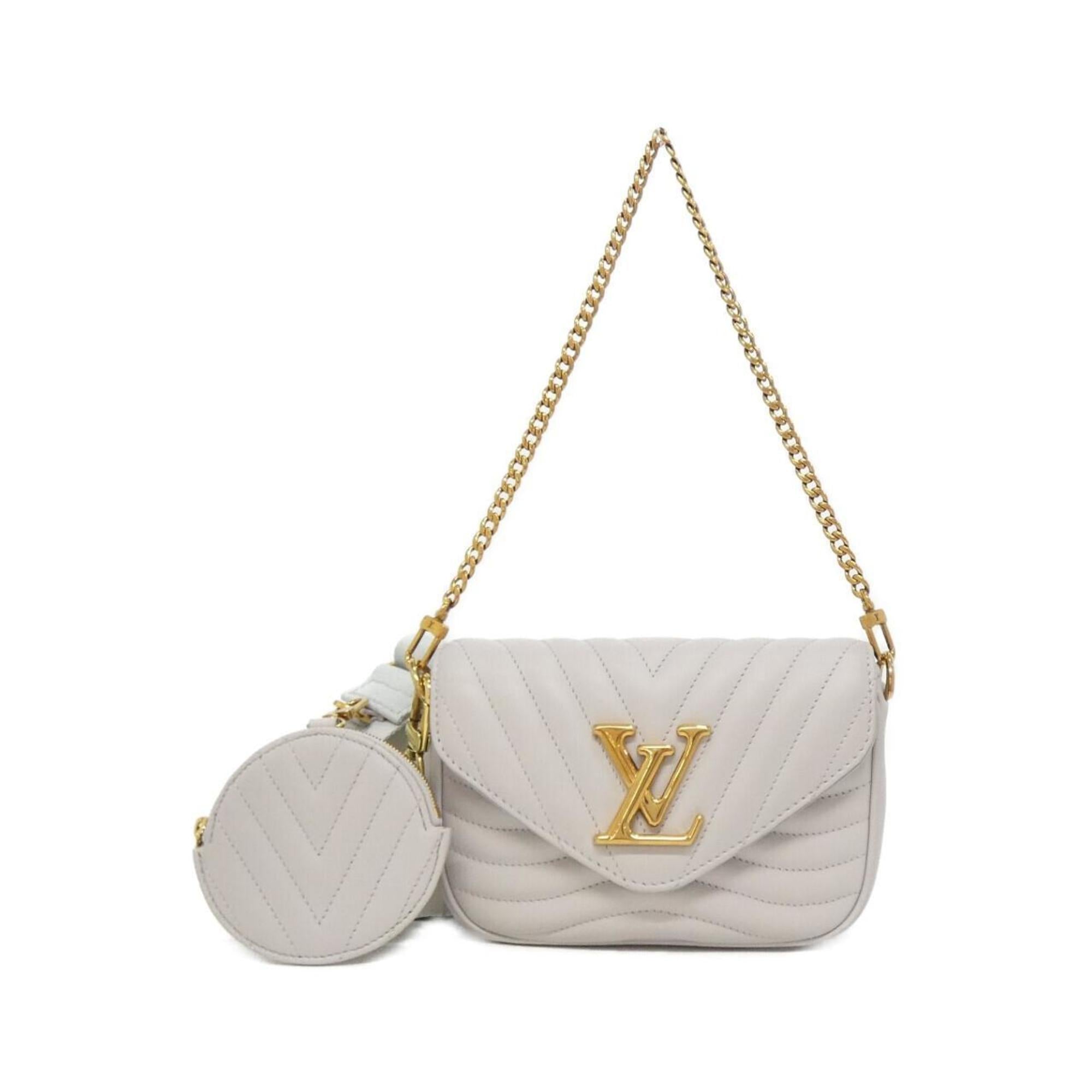 Louis Vuitton Beige Leather Pochette Shoulder Bag (Pre-Owned)