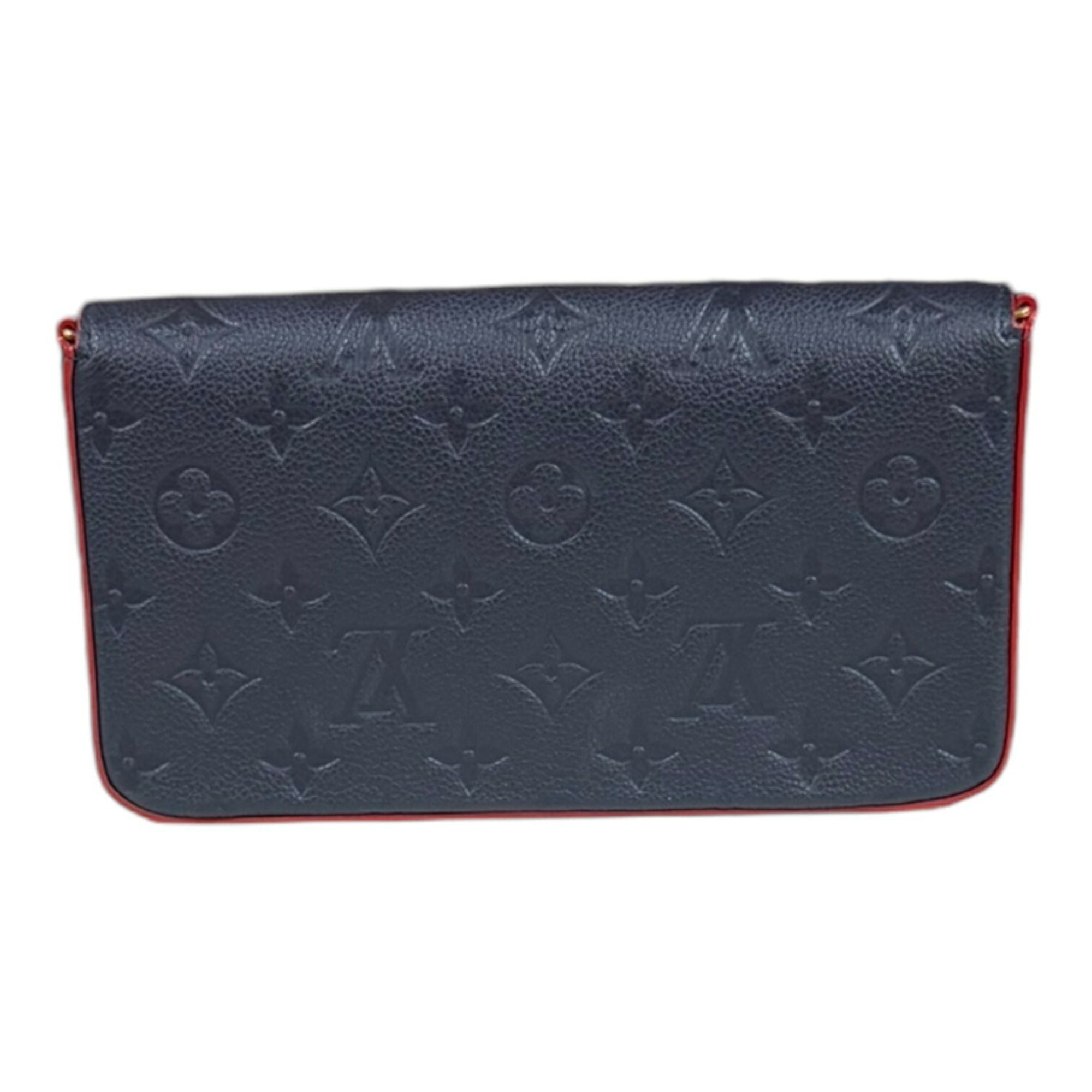 Louis Vuitton Monogram Empreinte Marine Rouge Navy Monogram Empreinte Shoulder Bag (Pre-Owned)