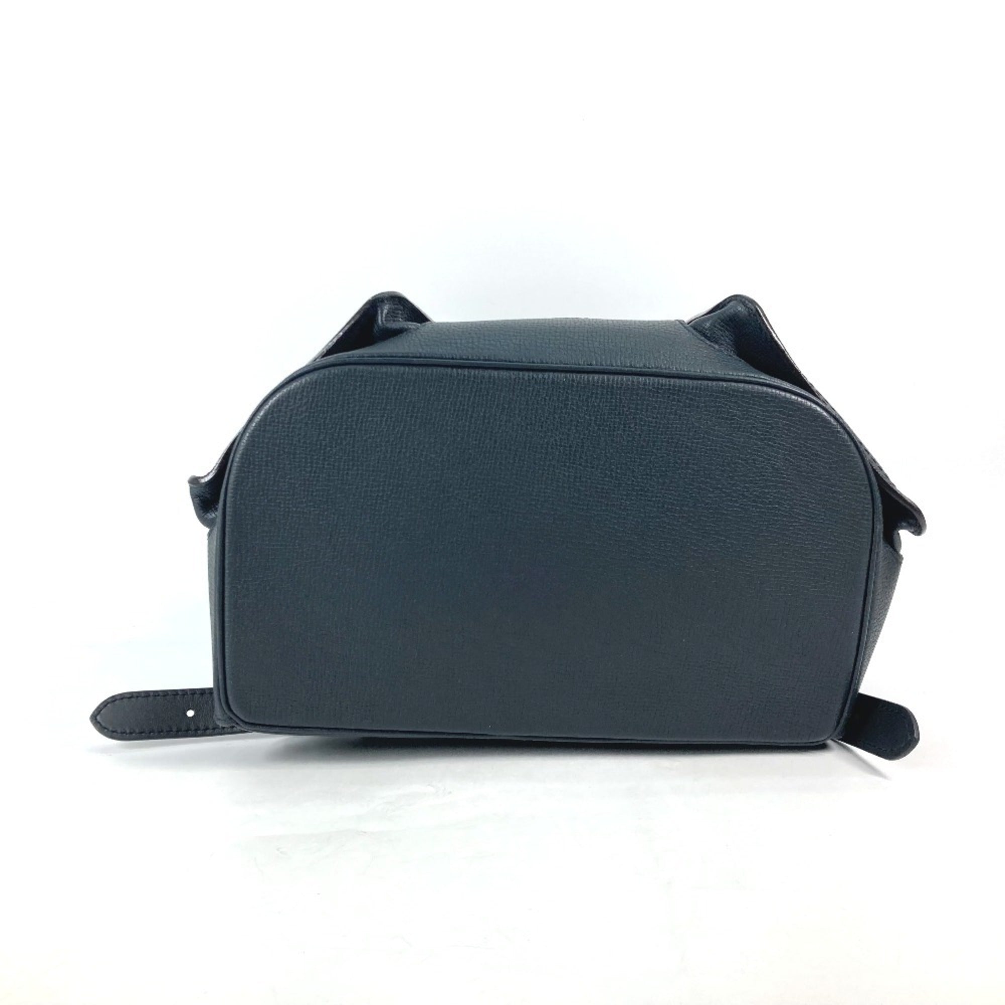 Louis Vuitton Black Navy Navy Blue Utah Leather Backpack (Pre-Owned)