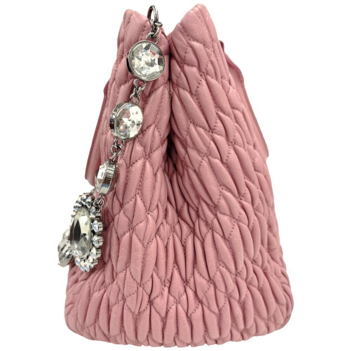 Miu Miu Pink Leather Handbag Shoulder Bag (Pre-Owned)