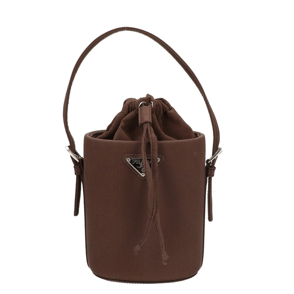 Prada Brown Satin Handbag (Pre-Owned)