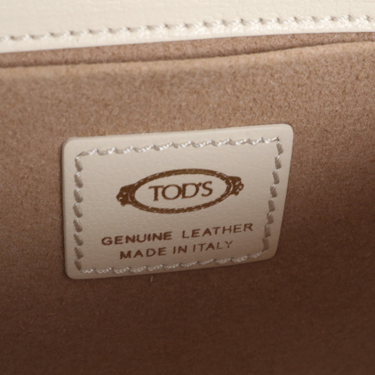 Tod's White Leather Crossbody Bag Handbag Shoulder Bag Tote Bag (Pre-Owned)