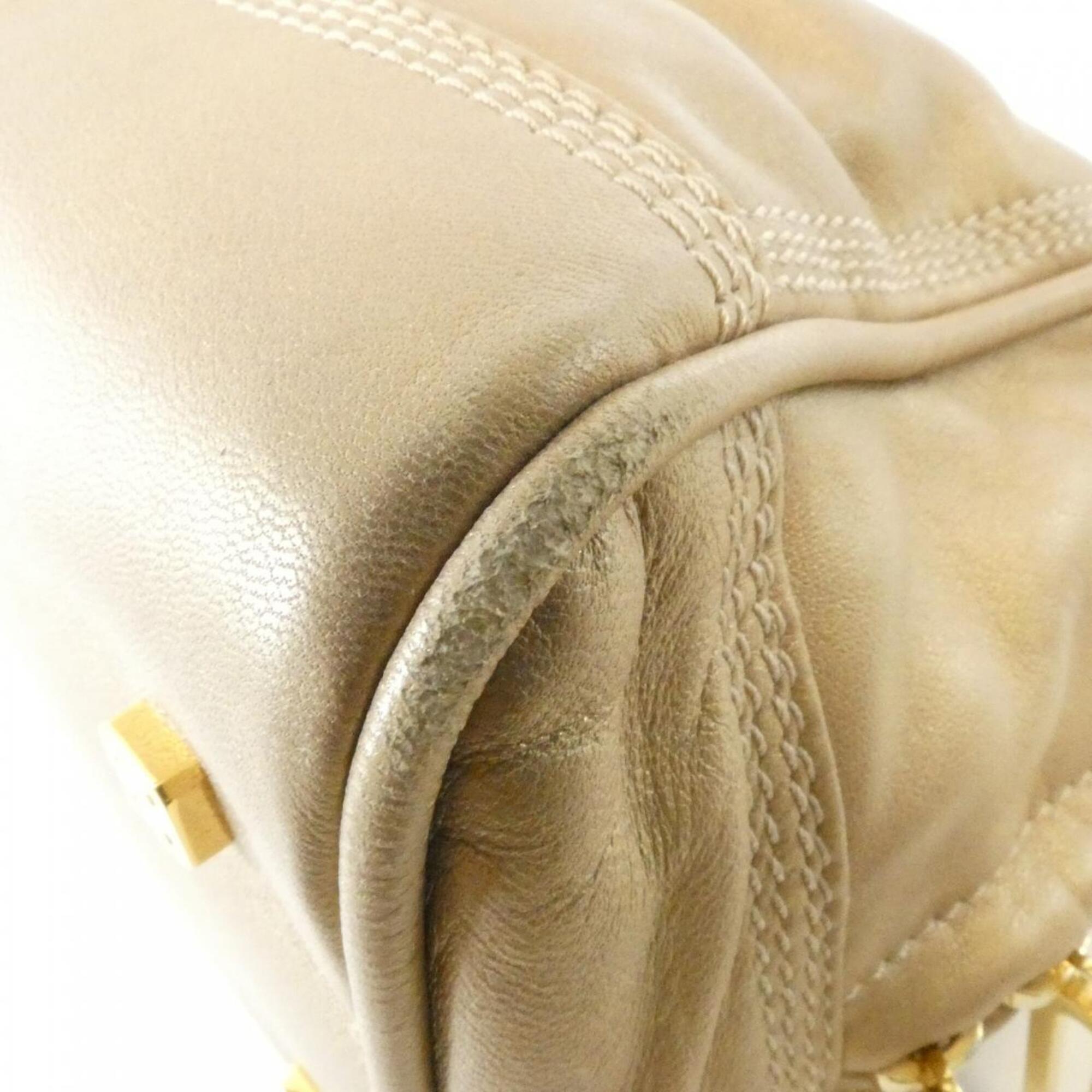 Loewe Gold Leather Handbag (Pre-Owned)