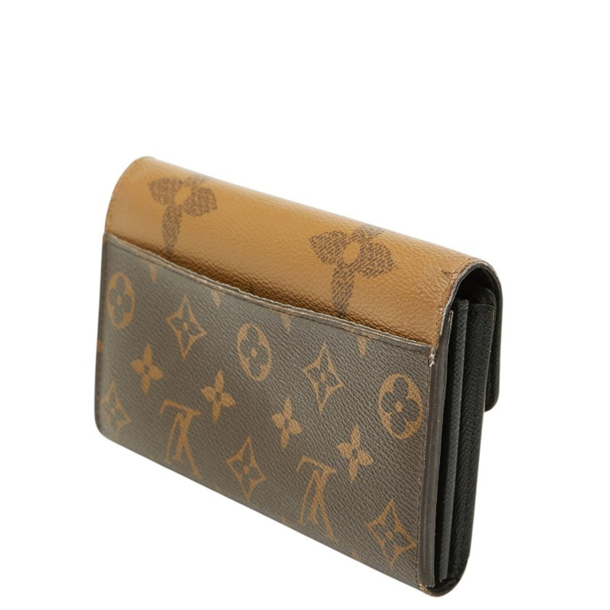 Louis Vuitton Brown Pvc Leather Long Wallet (Bi-Fold) (Pre-Owned)
