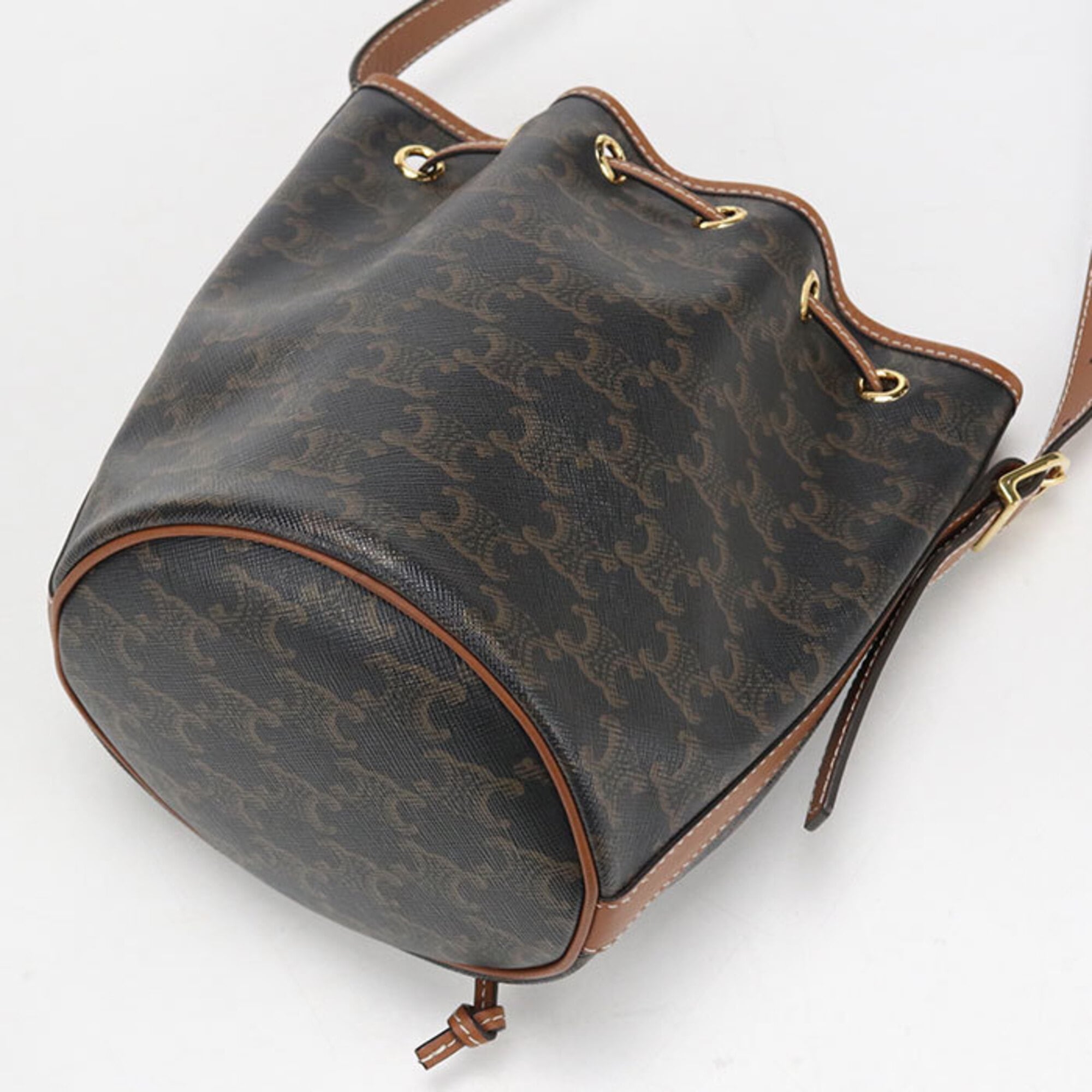 Celine Brown Pvc Shoulder Bag (Pre-Owned)
