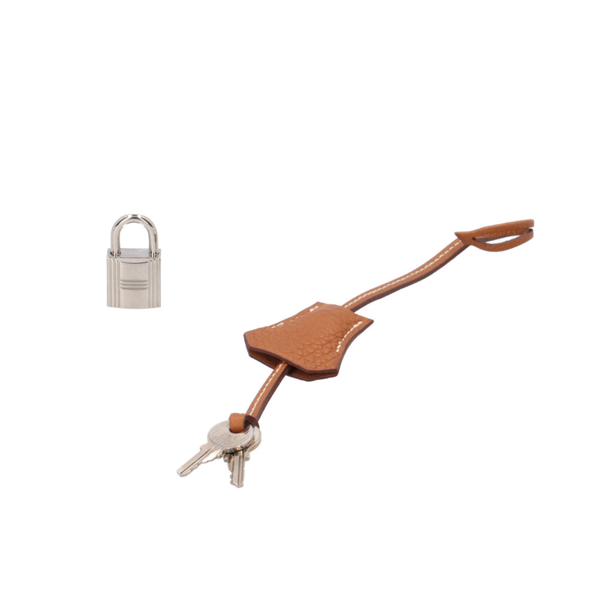 Hermes Brown Gold Togo Leather Handbag (Pre-Owned)