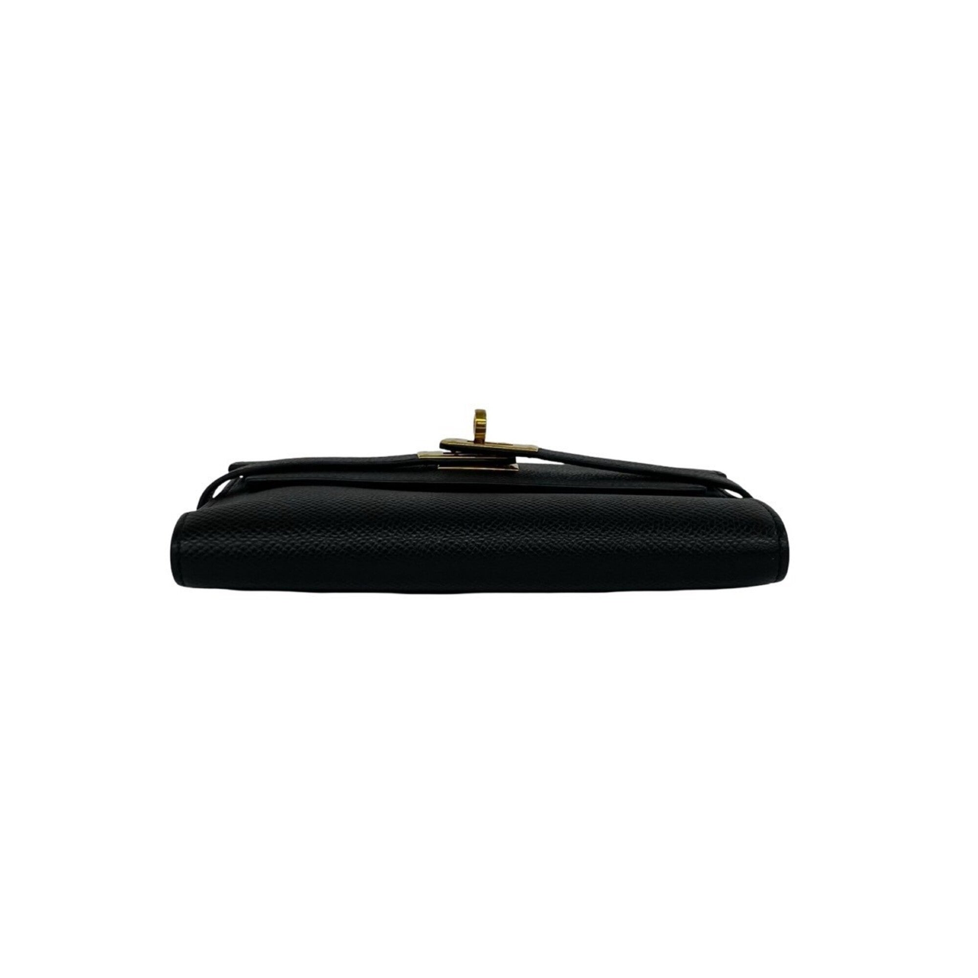 Hermes Black Epsom Leather Wallet (Tri-Fold) (Pre-Owned)