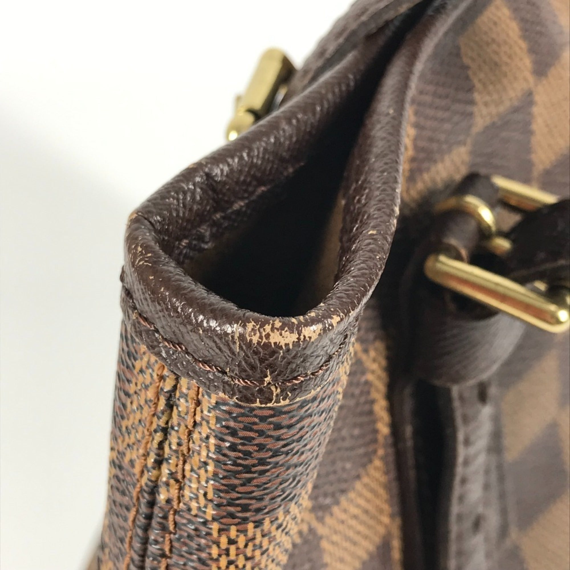 Louis Vuitton Brown Damier Canvas Ebene Damier Canvas Pouch Shoulder Bag Tote Bag (Pre-Owned)