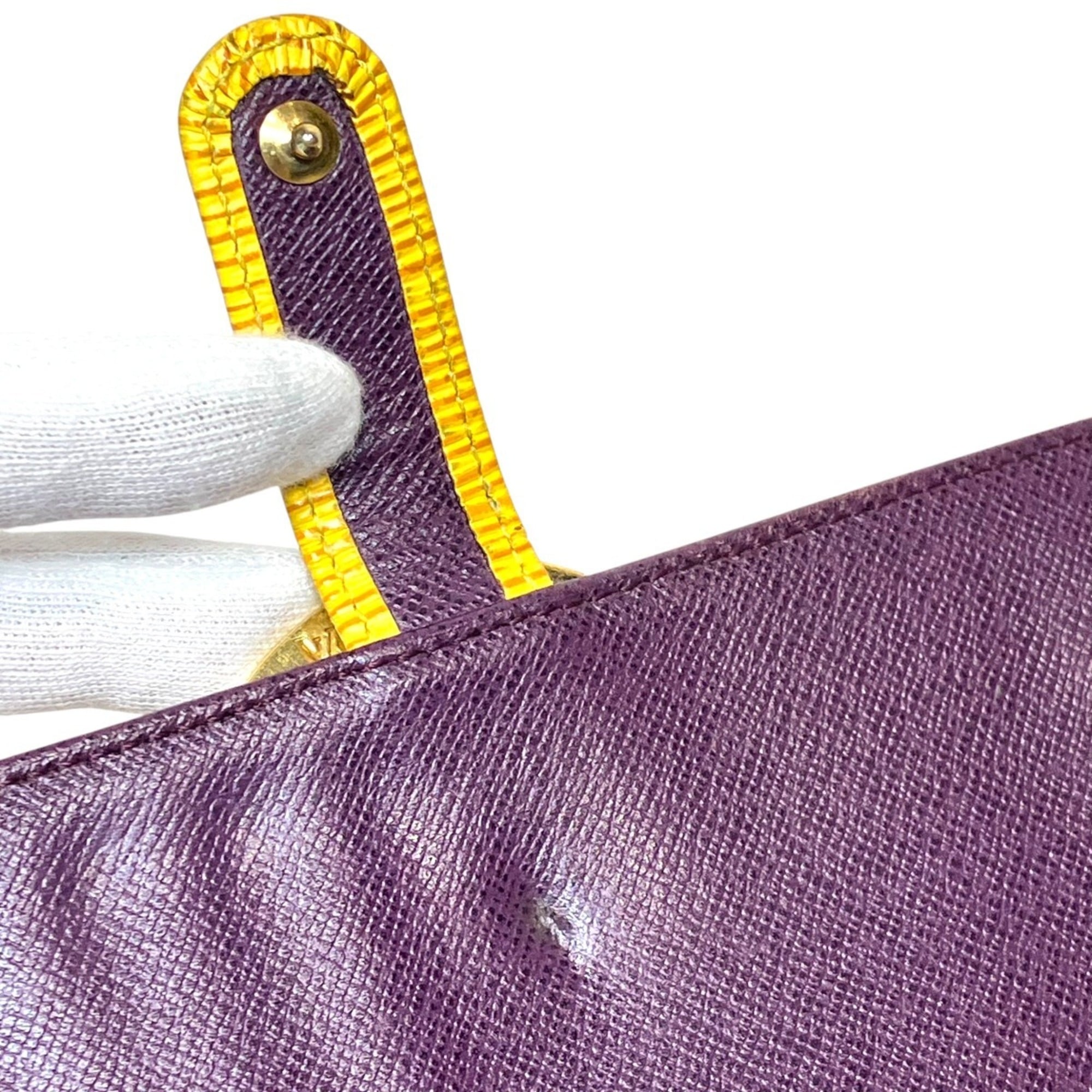 Louis Vuitton Epi Jaune Leather Long Wallet (Bi-Fold) (Pre-Owned)