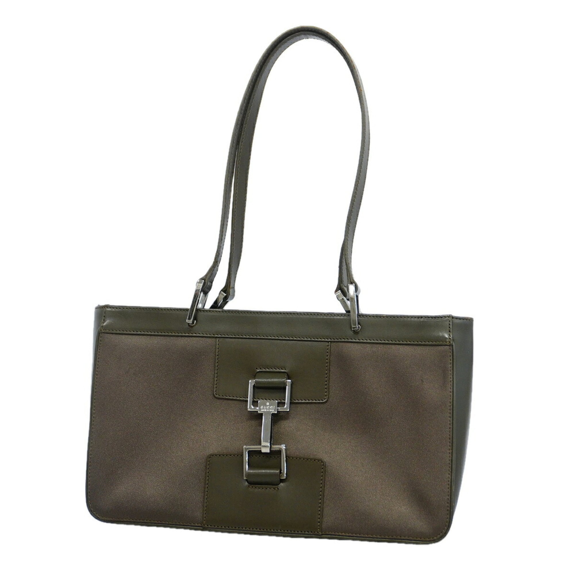 Gucci Khaki Nylon Handbag (Pre-Owned)