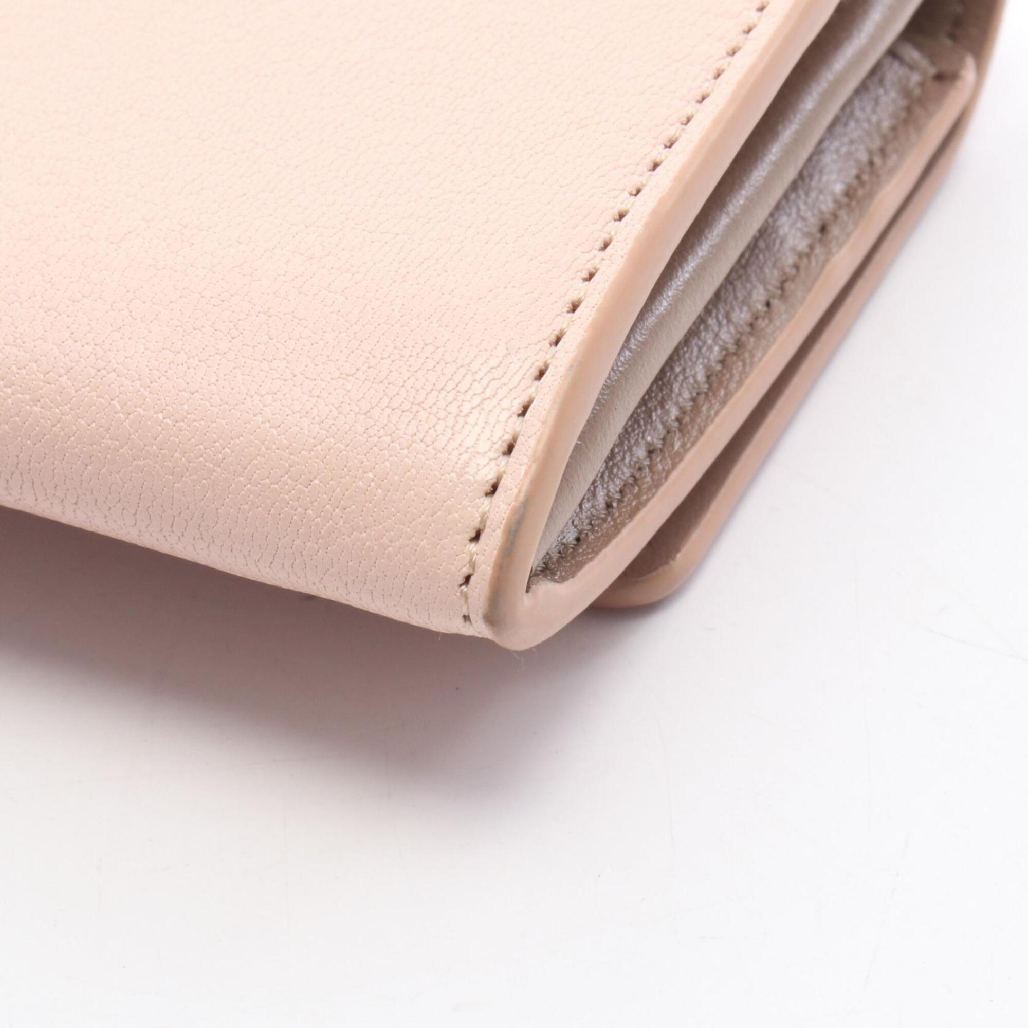 Tod's Pink Leather Long Wallet (Bi-Fold) (Pre-Owned)