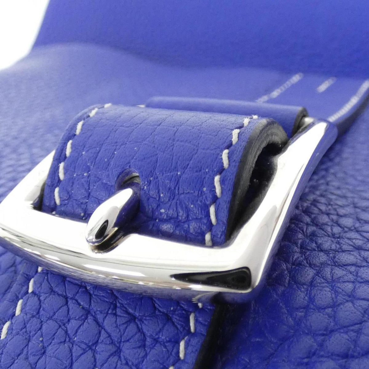 Hermes Blue Electric Taurillon Clemence Leather Handbag (Pre-Owned)