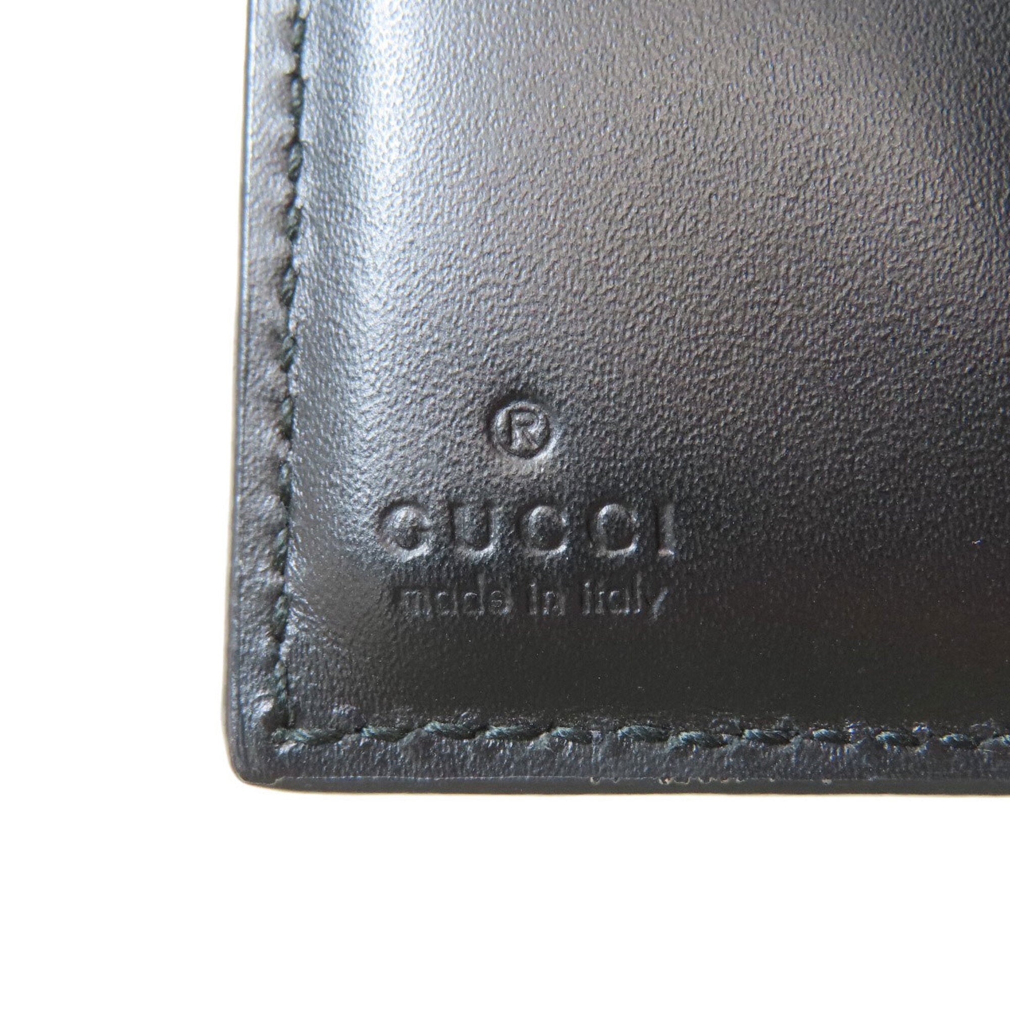 Gucci Black Leather Wallet (Tri-Fold) (Pre-Owned)