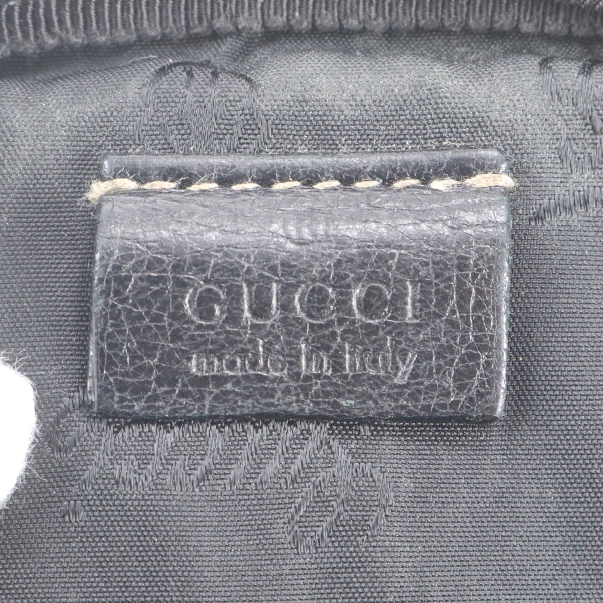 Gucci Black Leather Pouch Shoulder Bag Sling Bag (Pre-Owned)