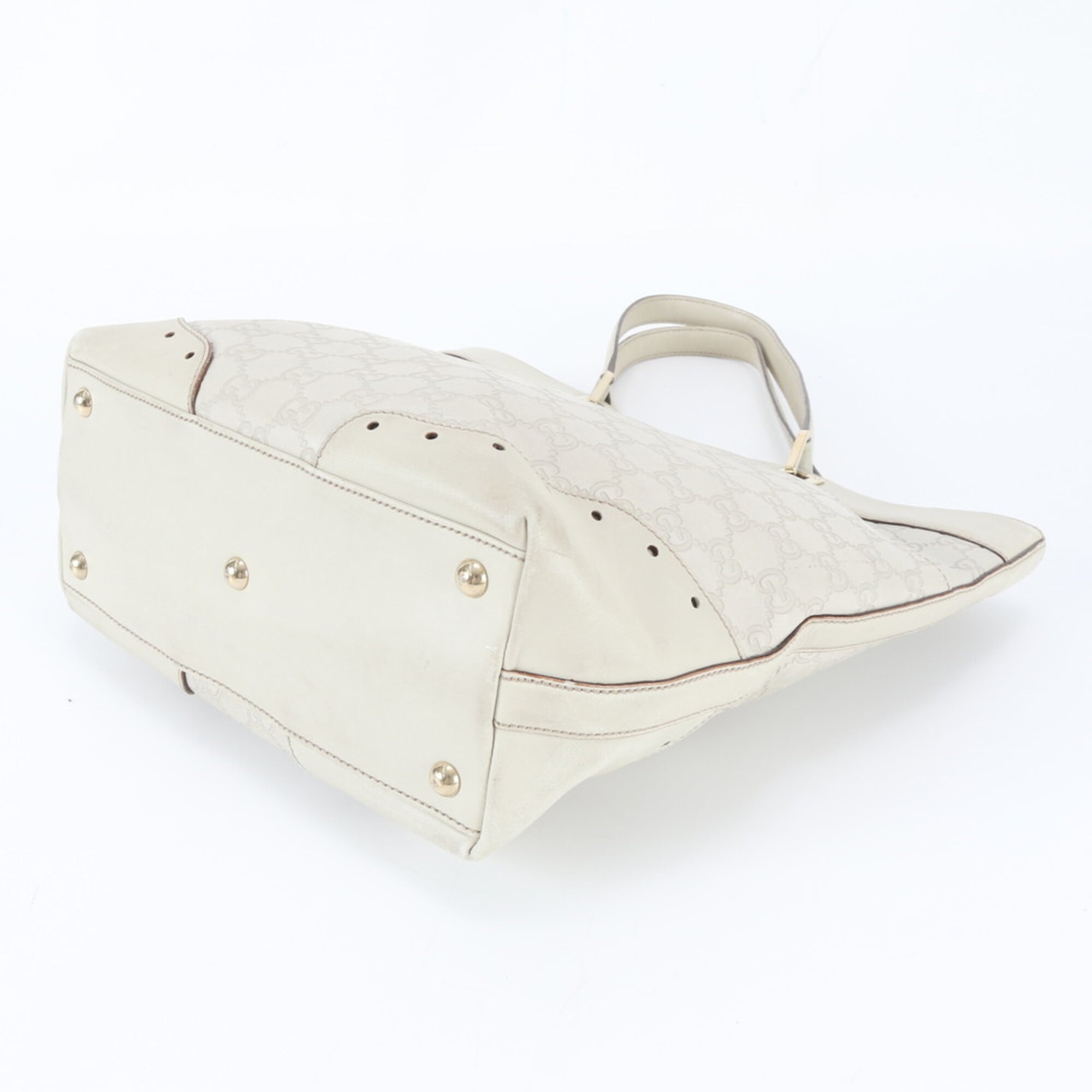 Gucci Guccissima White Leather Handbag (Pre-Owned)