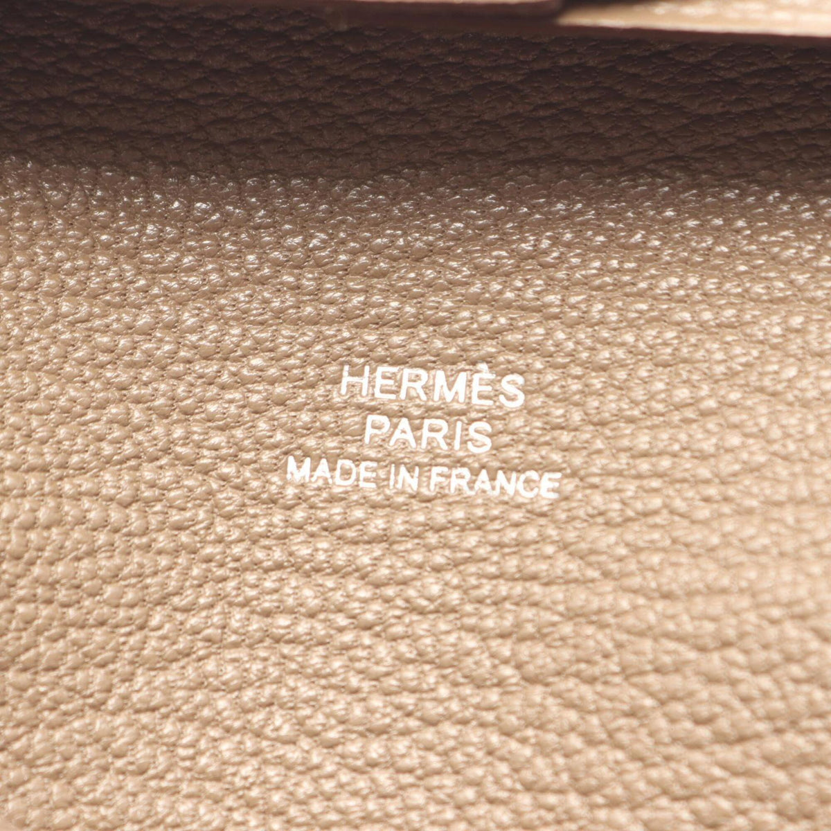 Hermes Gray Chevre Leather Leather Coin Purse/Coin Case (Pre-Owned)