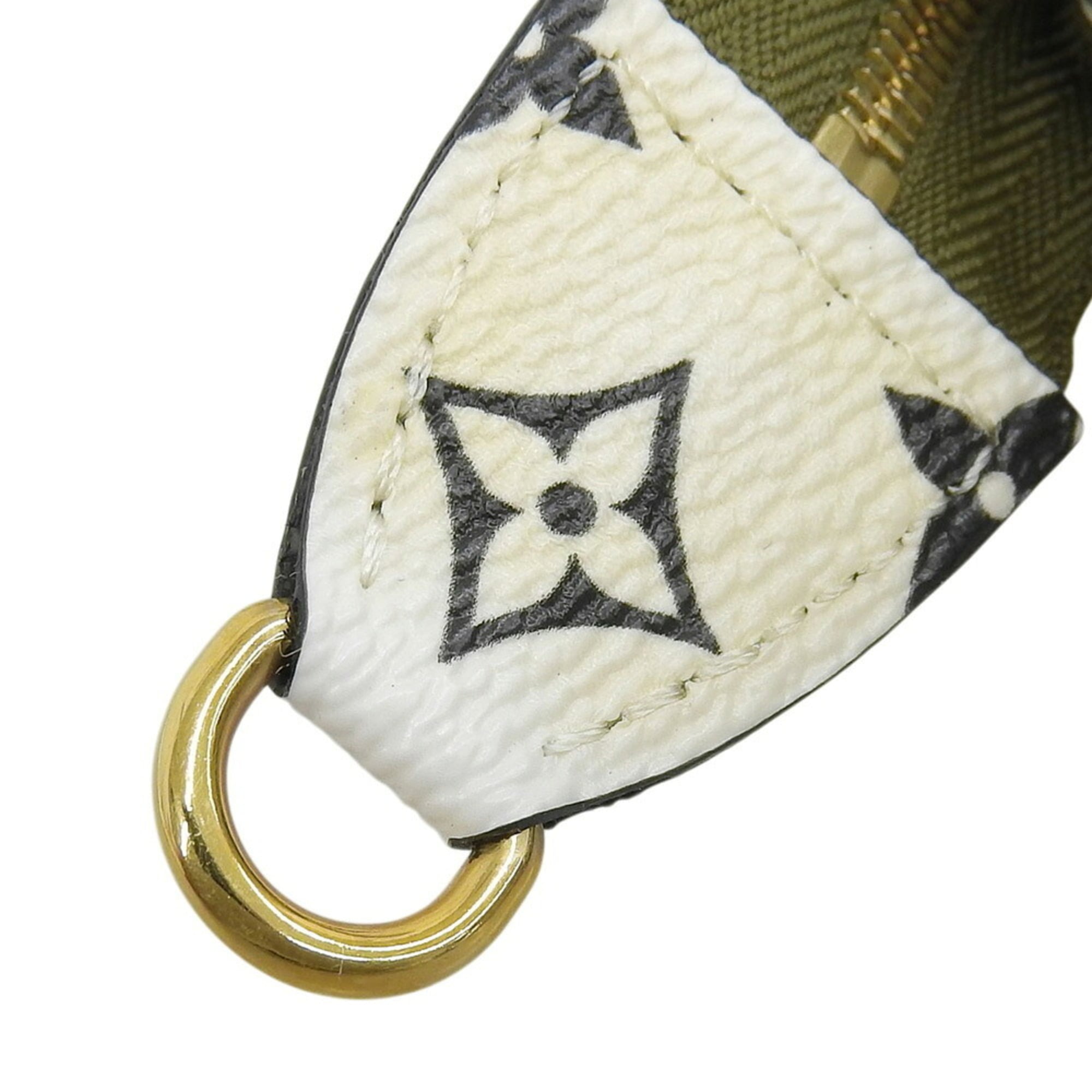 Louis Vuitton Beige Khaki Monogram Monogram Pouch (Pre-Owned)