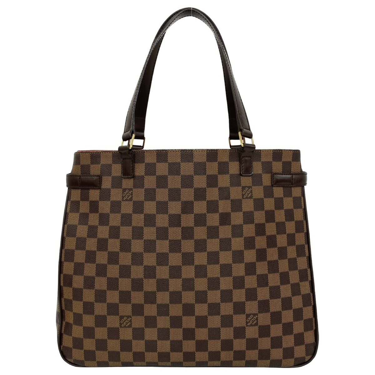 Louis Vuitton Brown Leather Pvc Handbag Shoulder Bag Tote Bag (Pre-Owned)