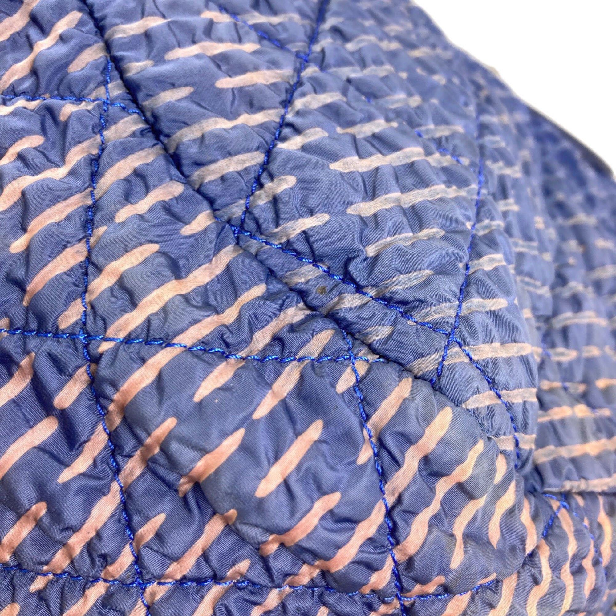 Chanel Matelasse Blue Nylon Tote Bag (Pre-Owned)