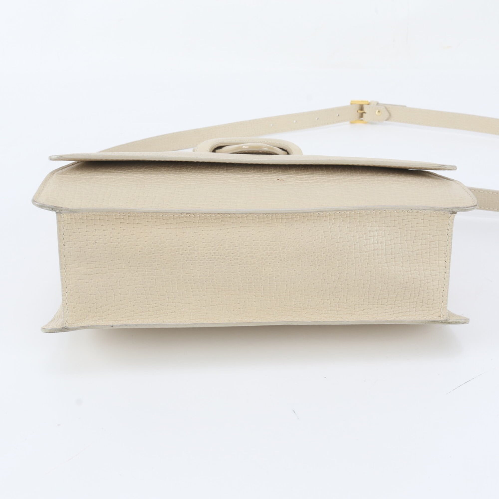 Loewe Barcelona Ivory Leather Handbag Shoulder Bag (Pre-Owned)