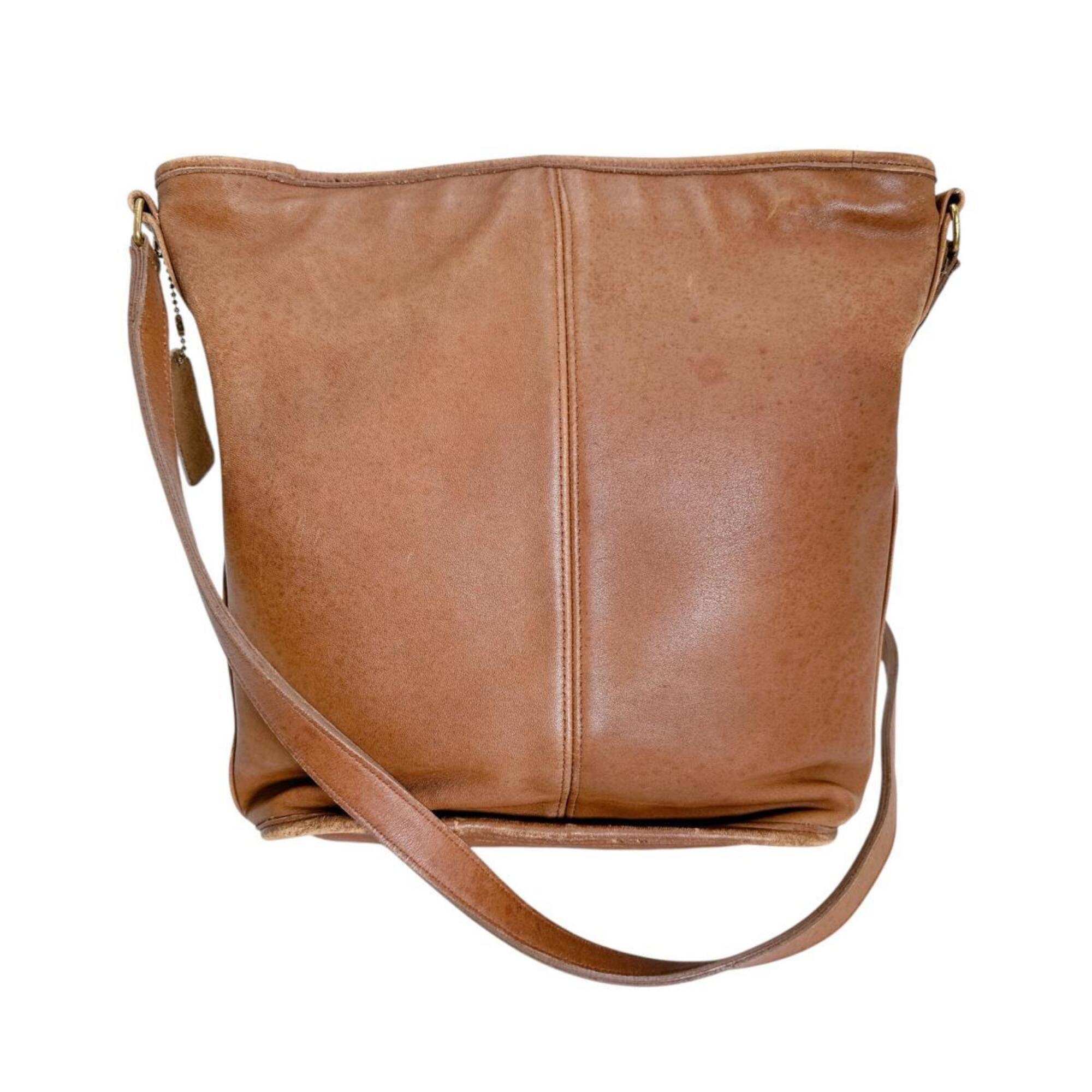 Coach Brown Leather Handbag Shoulder Bag (Pre-Owned)
