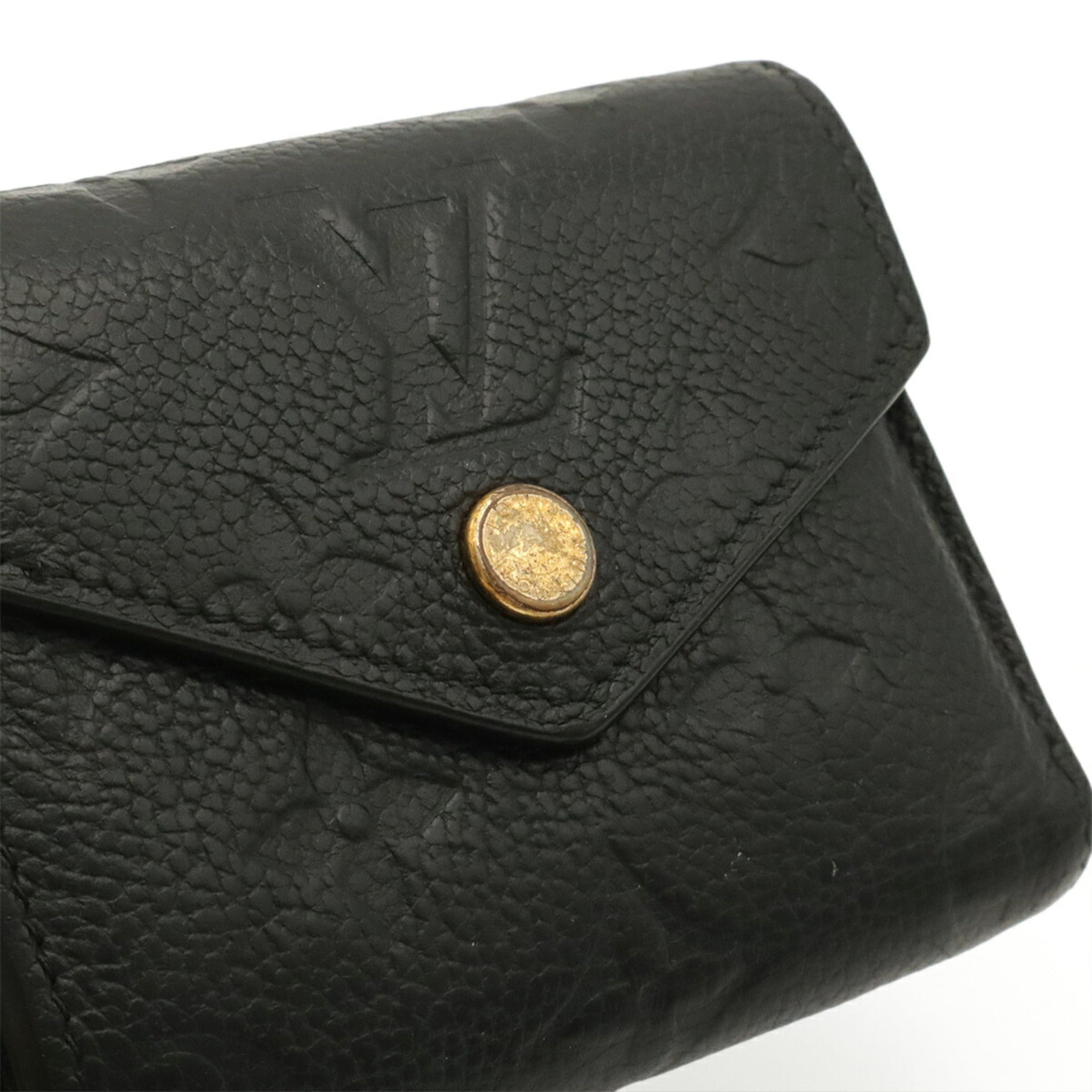 Louis Vuitton Black Noir Monogram Empreinte Wallet (Tri-Fold) (Pre-Owned)