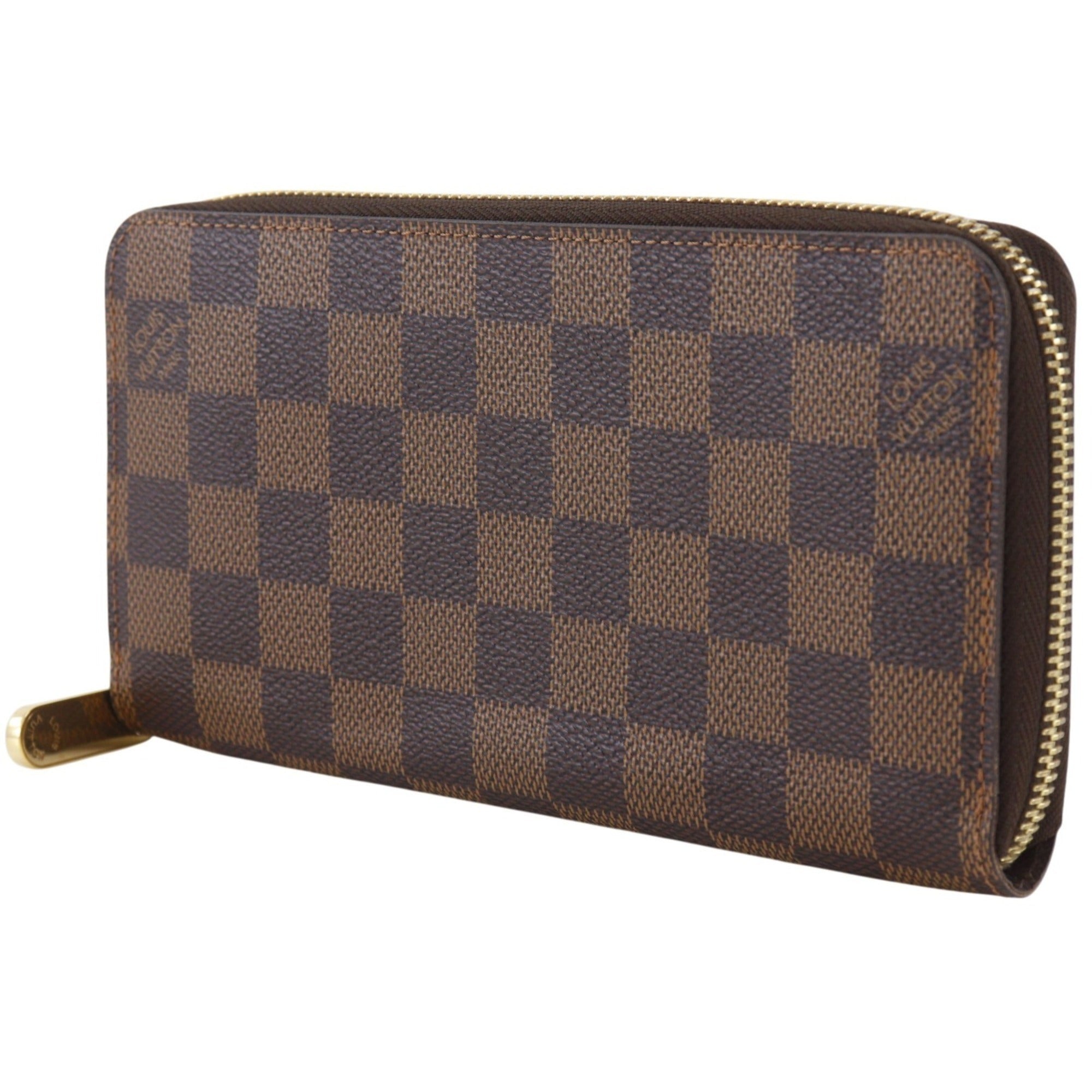 Louis Vuitton Brown Damier Canvas Long Wallet (Bi-Fold) (Pre-Owned)